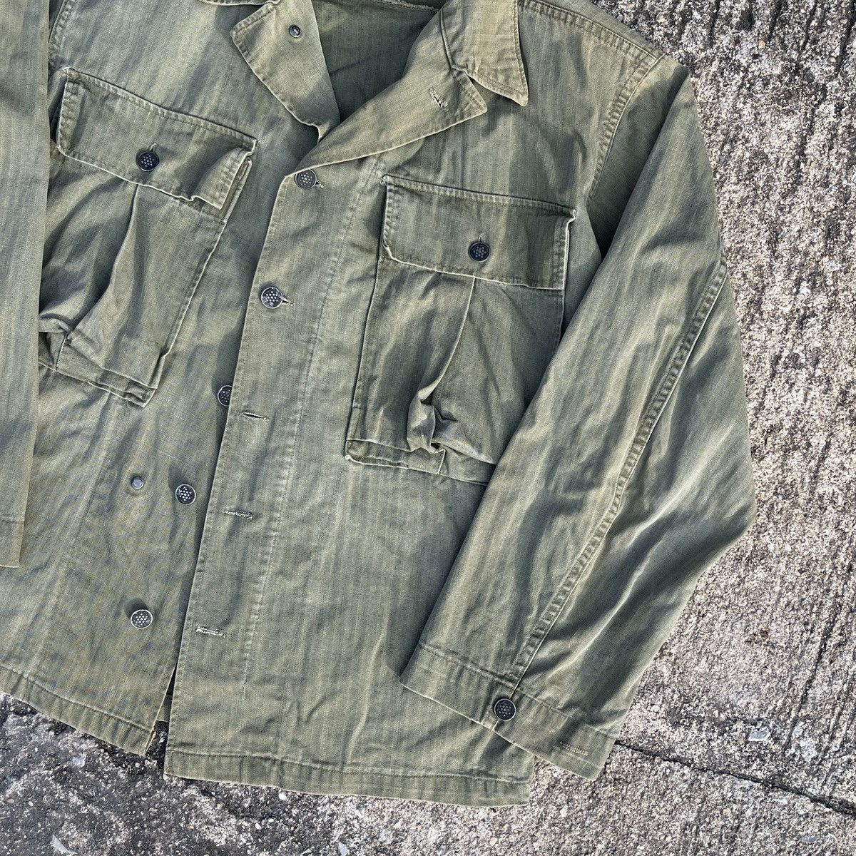 Vintage Vintage WW2 Hbt Military Army Jacket Size US S / EU 44-46 / 1 - 5 Thumbnail