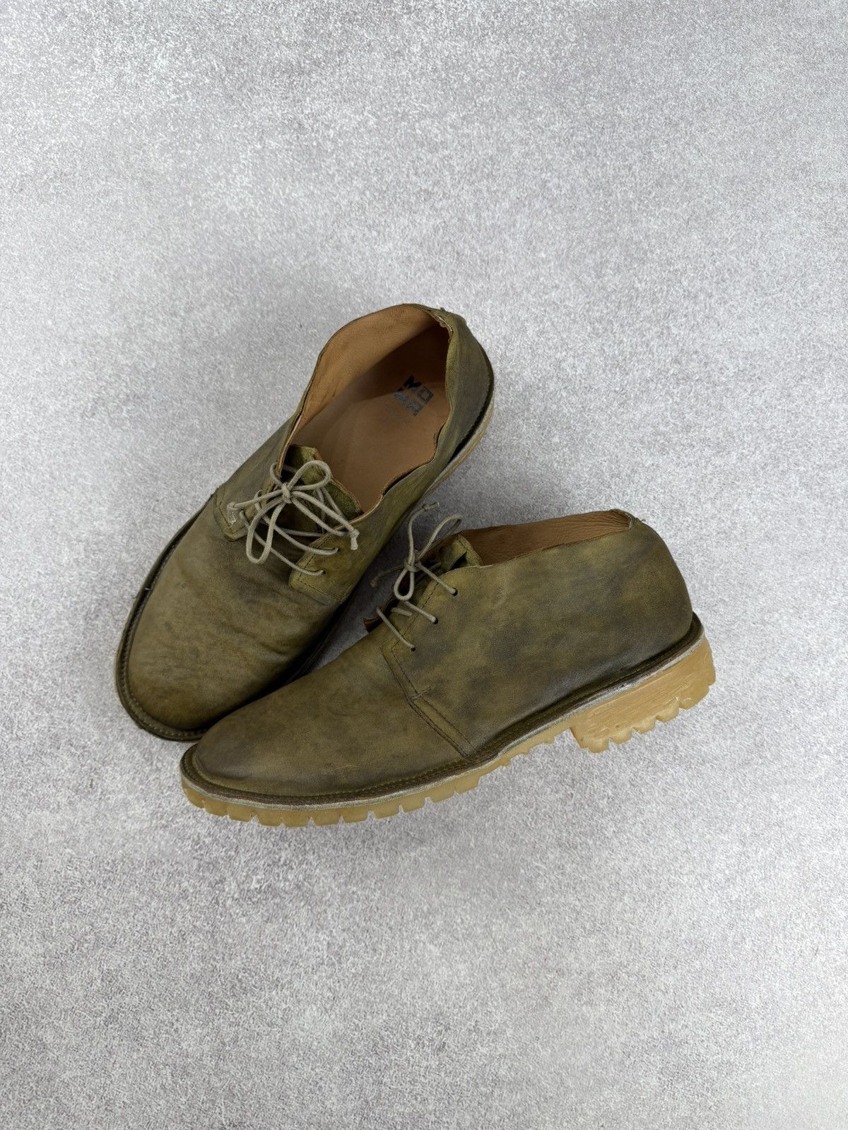 MoMA MoMA Genuine Rubber Leather Shoes Olive Green Size 44-45 Size US 11 / EU 44 - 14 Thumbnail