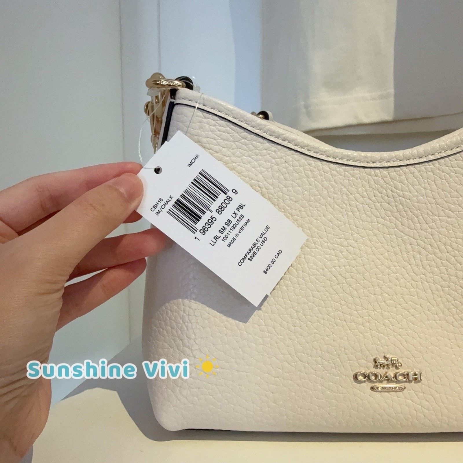 Coach NWT COACH Laurel Small Shoulder Bag Leather CBH16 Gold/Chalk Size ONE SIZE - 4 Thumbnail