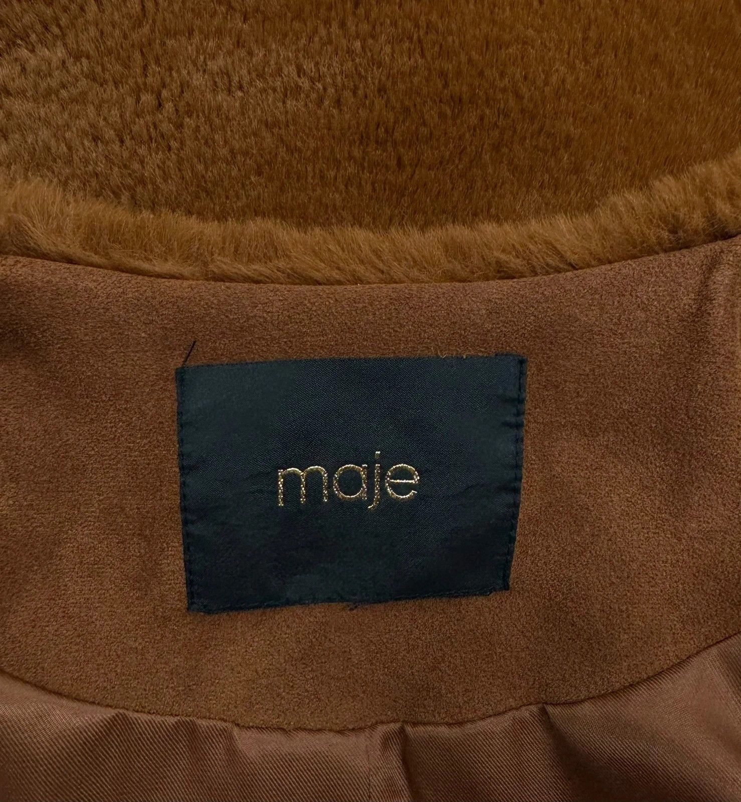 Maje Maje Faux Fur Teddy Coat Polyester Size XS / US 0-2 / IT 36-38 - 12 Thumbnail
