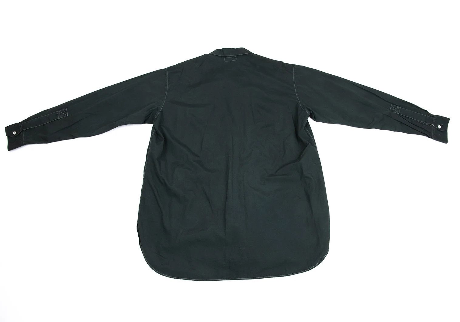 Yohji Yamamoto Yohji Yamamoto White Stitch Design Open Collar Shirt Size US M / EU 48-50 / 2 - 18 Thumbnail