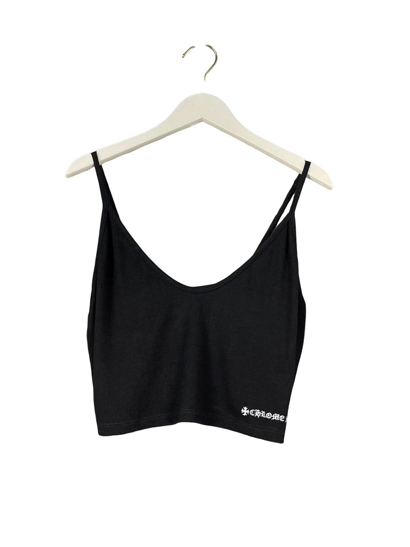 Chrome Hearts Chrome Hearts Logo Ribbed Tank Top Size L Size L / US 10 / IT 46 - 1 Thumbnail