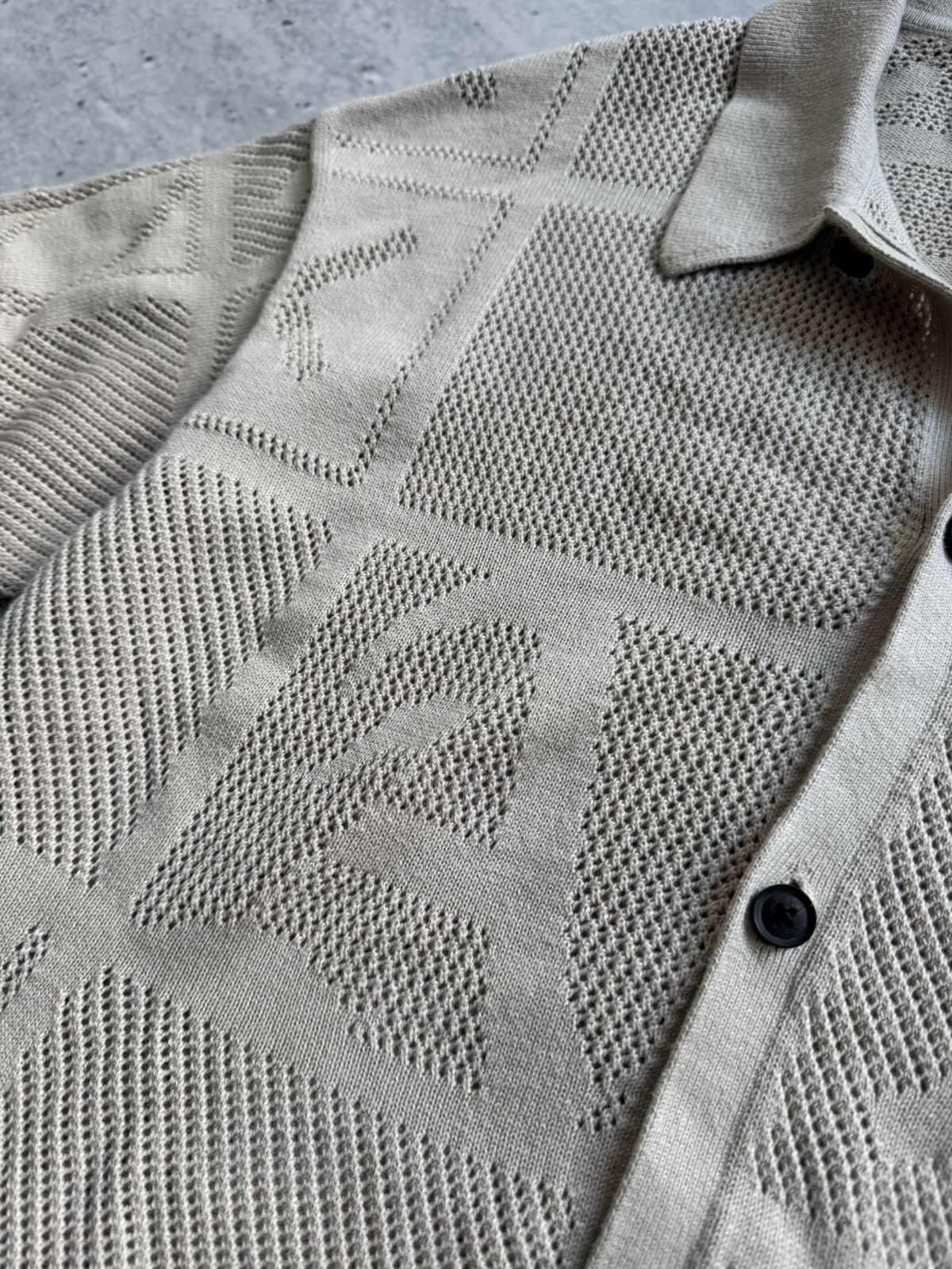 Allsaints × Designer Luxury AllSaints beige shirt mesh Size US M / EU 48-50 / 2 - 3 Thumbnail