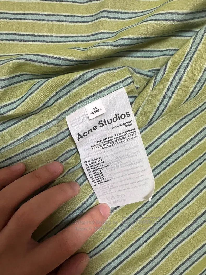 Acne Studios Acne Studios Long Sleeve Shirt, Green Size US XS / EU 42 / 0 - 4 Thumbnail