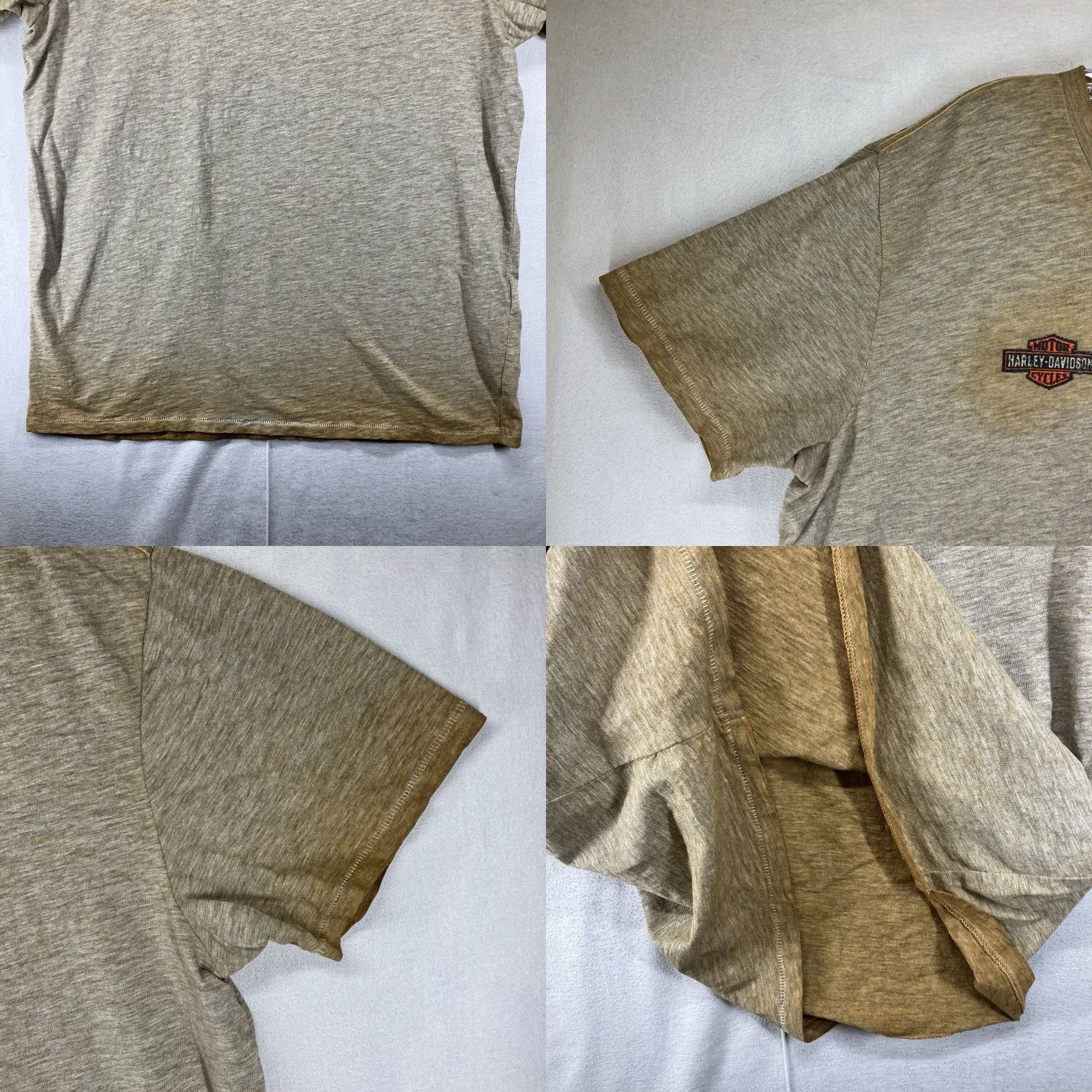 Harley Davidson VINTAGE Harley-Davidson T Shirt Mens 2XL Beige Short Sleeve Crew Neck Embroidered Logo Geometric Breathable Lightweight Retro Rustic Look Size US XXL / EU 58 / 5 - 8 Thumbnail