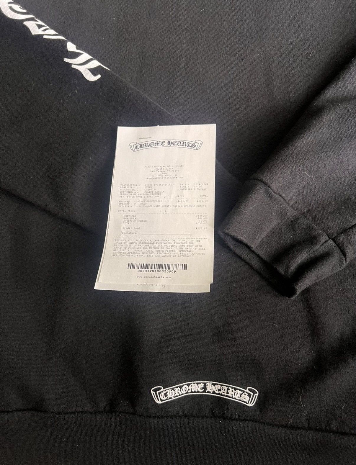 Chrome Hearts Chrome Hearts Black and White Crewneck Size US XXL / EU 58 / 5 - 7 Thumbnail