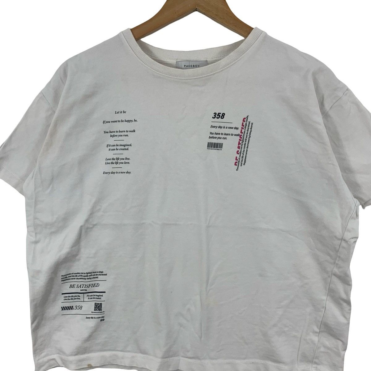 Other PAGEBOY 934680 Design Logo Tee Shirt Top High Casual Size US L / EU 52-54 / 3 - 5 Thumbnail