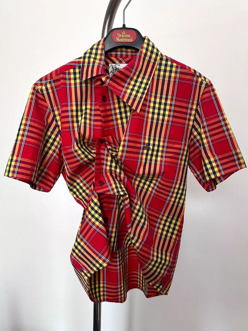 Vivienne Westwood Vivienne Westwood Skirt collar plaid distorted shirt Size M / US 6-8 / IT 42-44 - 1 Thumbnail