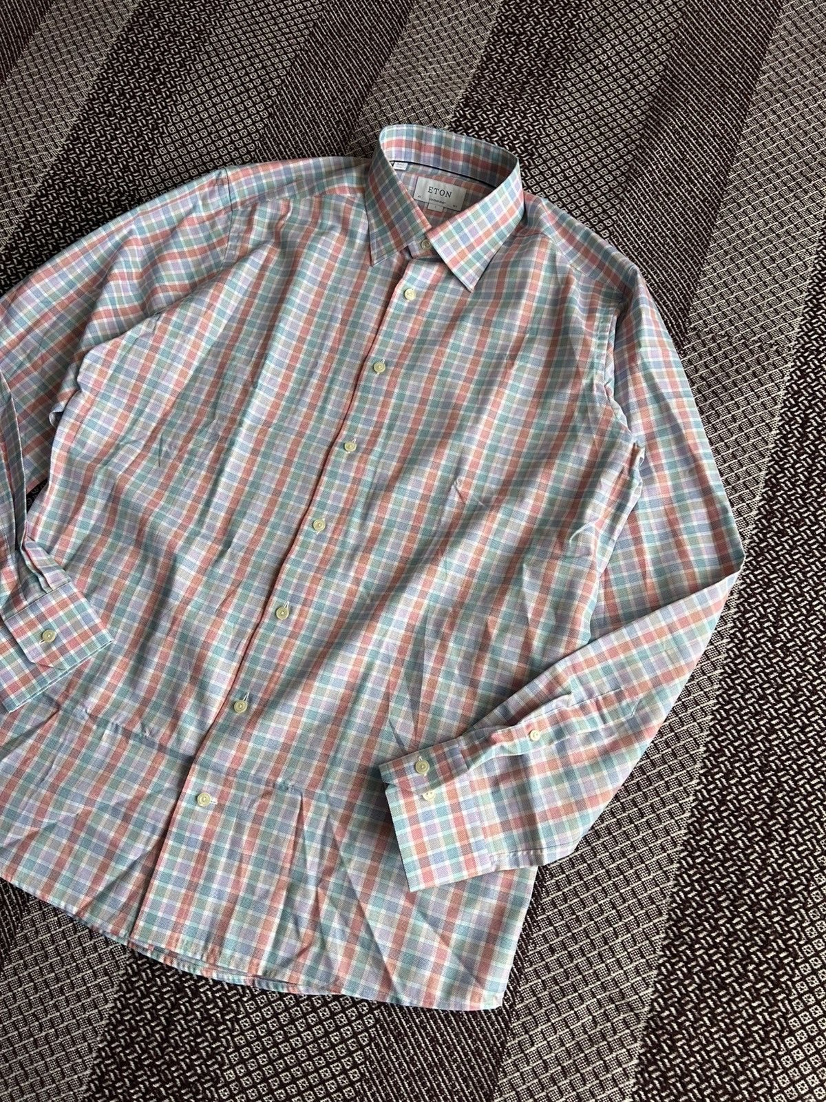 Eton Eton Contemporary Luxury Shirt Solid Style Classic Size L Size US L / EU 52-54 / 3 - 2 Thumbnail