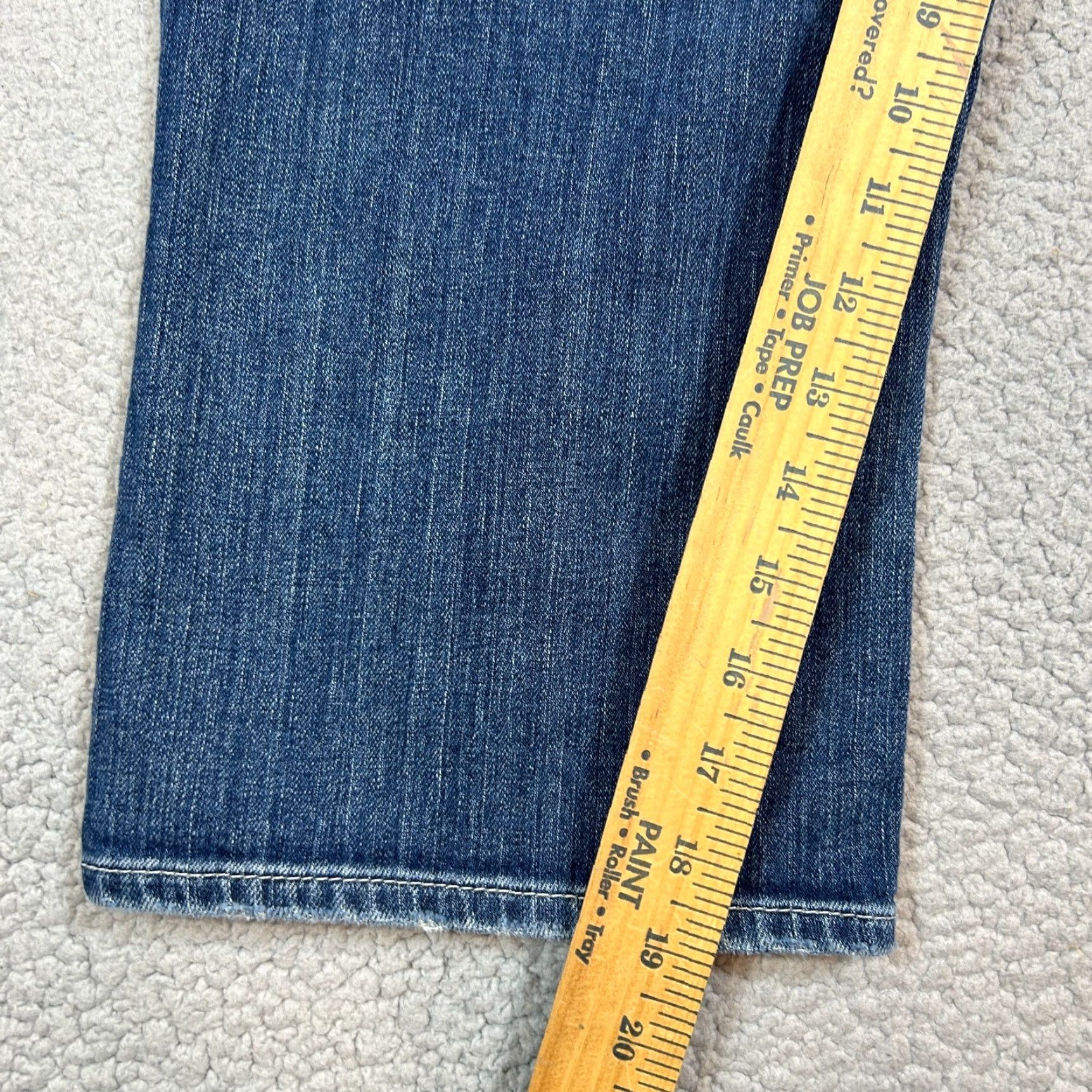 Denime BIG STAR Jeans Cropped Denim Blue 30x19 Women’s Ultra Low Rise 5-Pocket Logo Stars Born Mexico Size 30 Regular Women Size 30" / US 8 / IT 44 - 6 Thumbnail