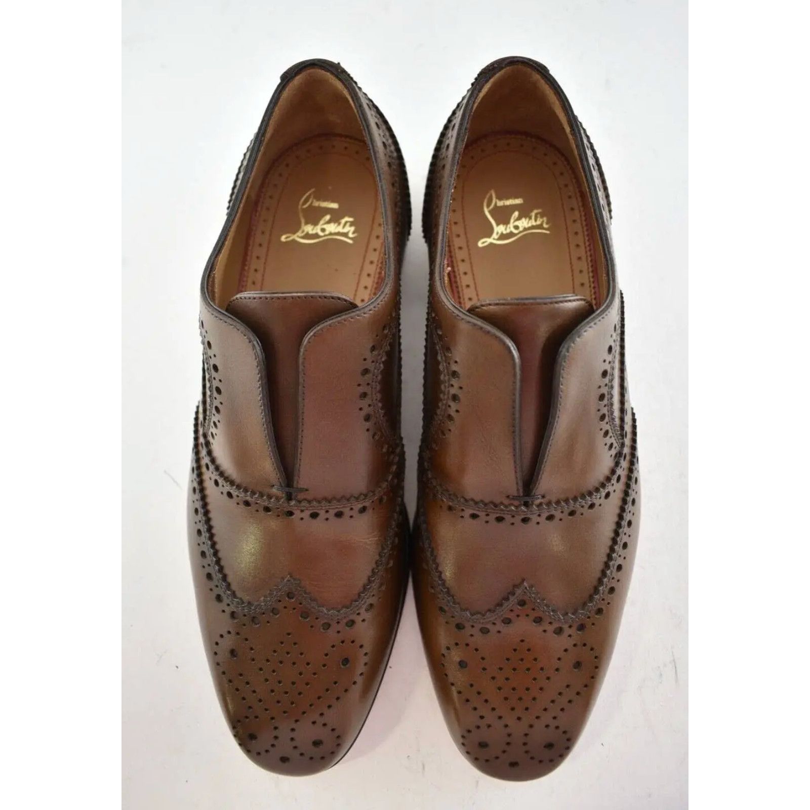 Christian Louboutin Christian Louboutin Havane Brown Leather Dress Loafer 40 7 Size US 7 / EU 40 - 5 Thumbnail