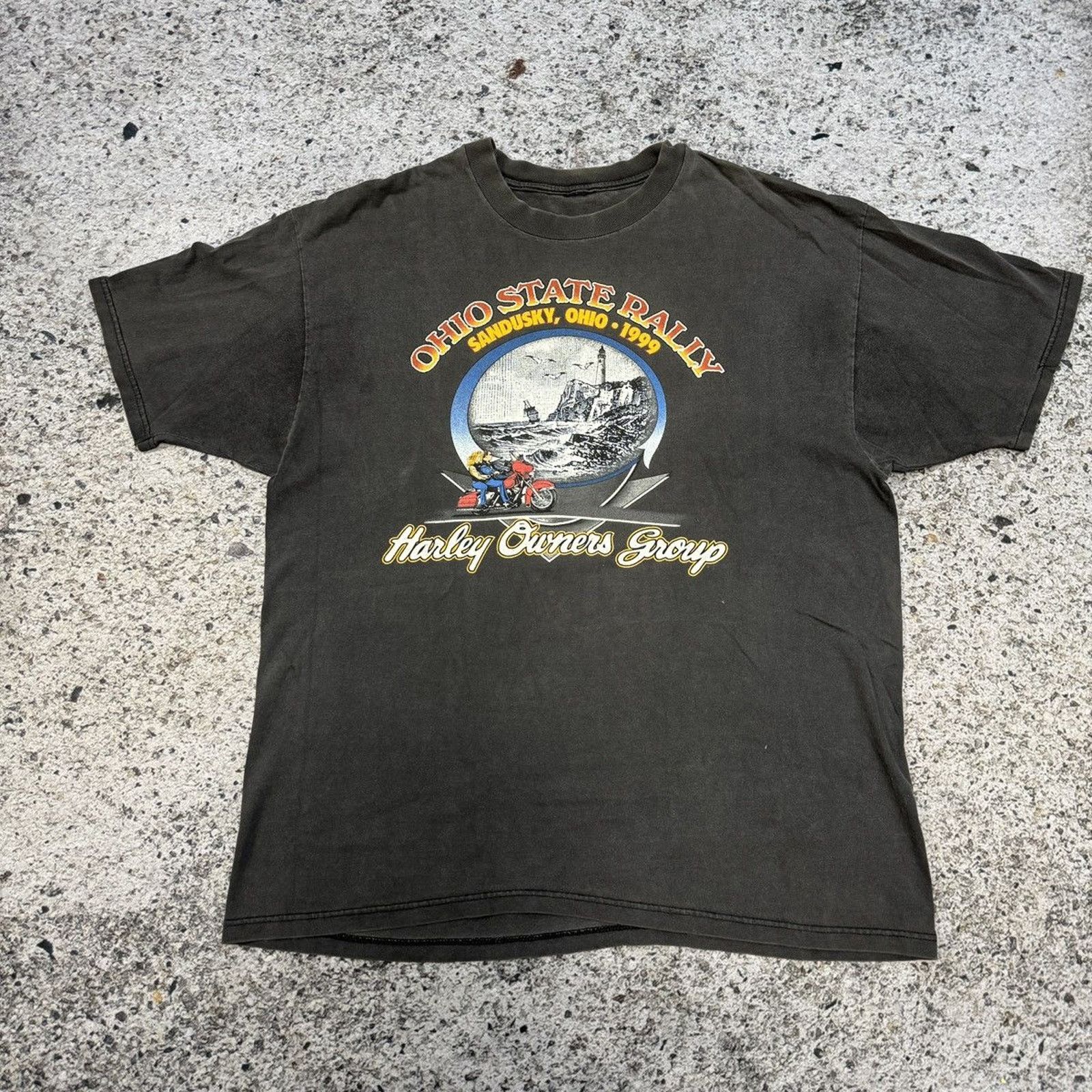 Harley Davidson Faded Harley Shirt ERD Grunge Thrashed Distressed Biker WCC Size US XL / EU 56 / 4 - 6 Thumbnail