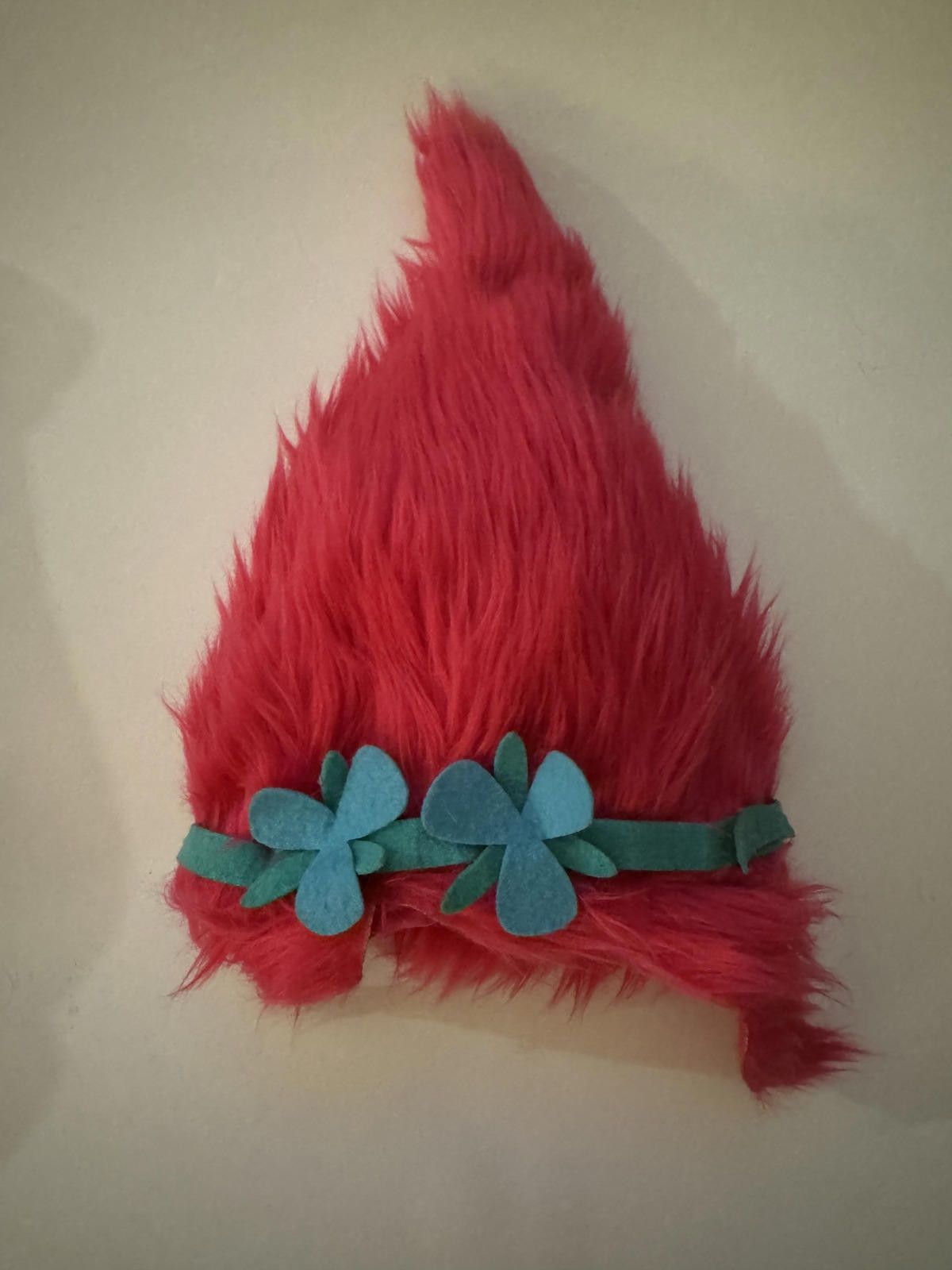 Other Kids Trolls Poppy Costume Wig / Hat with Blue Flower Accents Size ONE SIZE - 1 Thumbnail