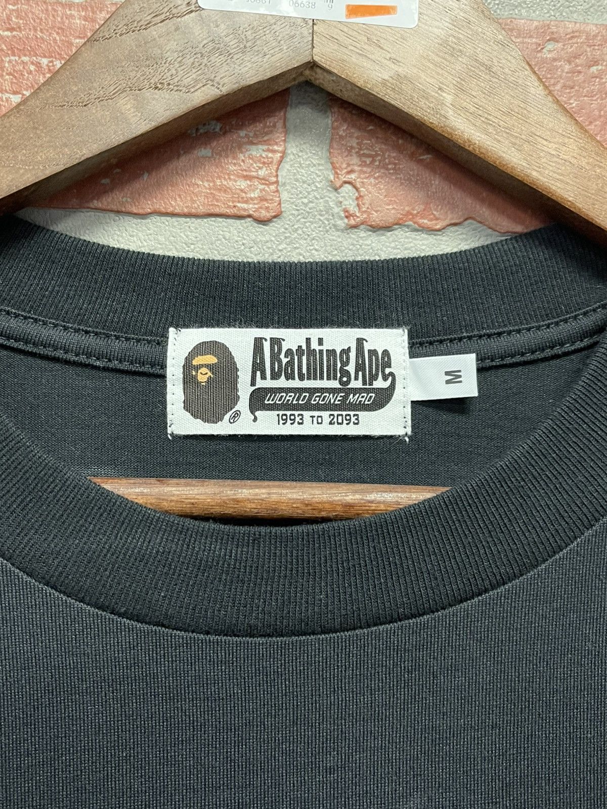 Bape Size M - Bape College Print Split Tee Grey/Black NEW Size US M / EU 48-50 / 2 - 5 Thumbnail