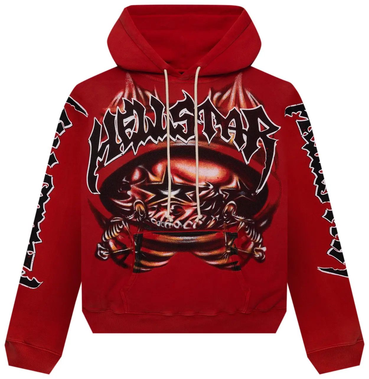 Hellstar Hoodie Red | Grailed