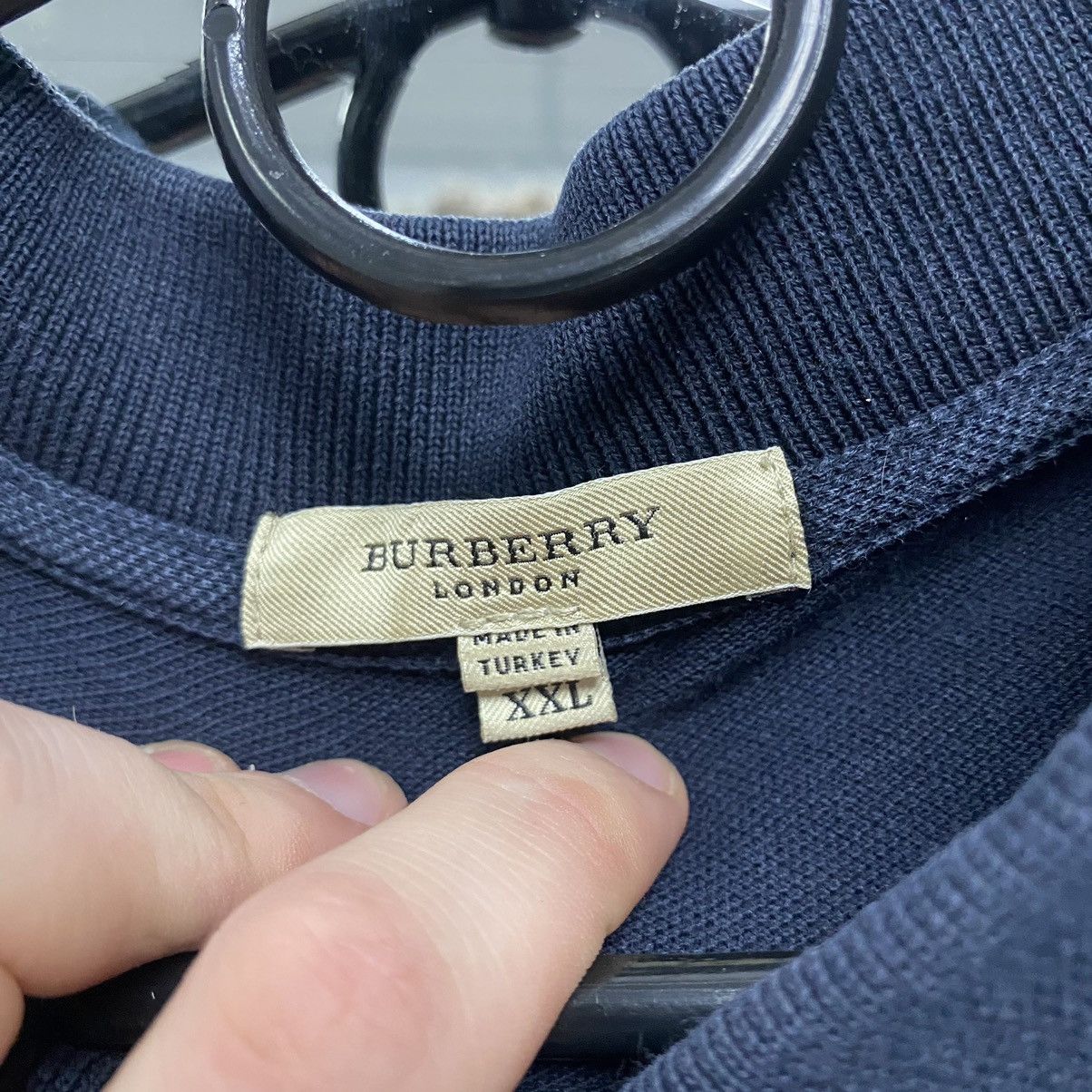 Burberry Vintage Burberry Polo Shirt Size US XXL / EU 58 / 5 - 5 Thumbnail