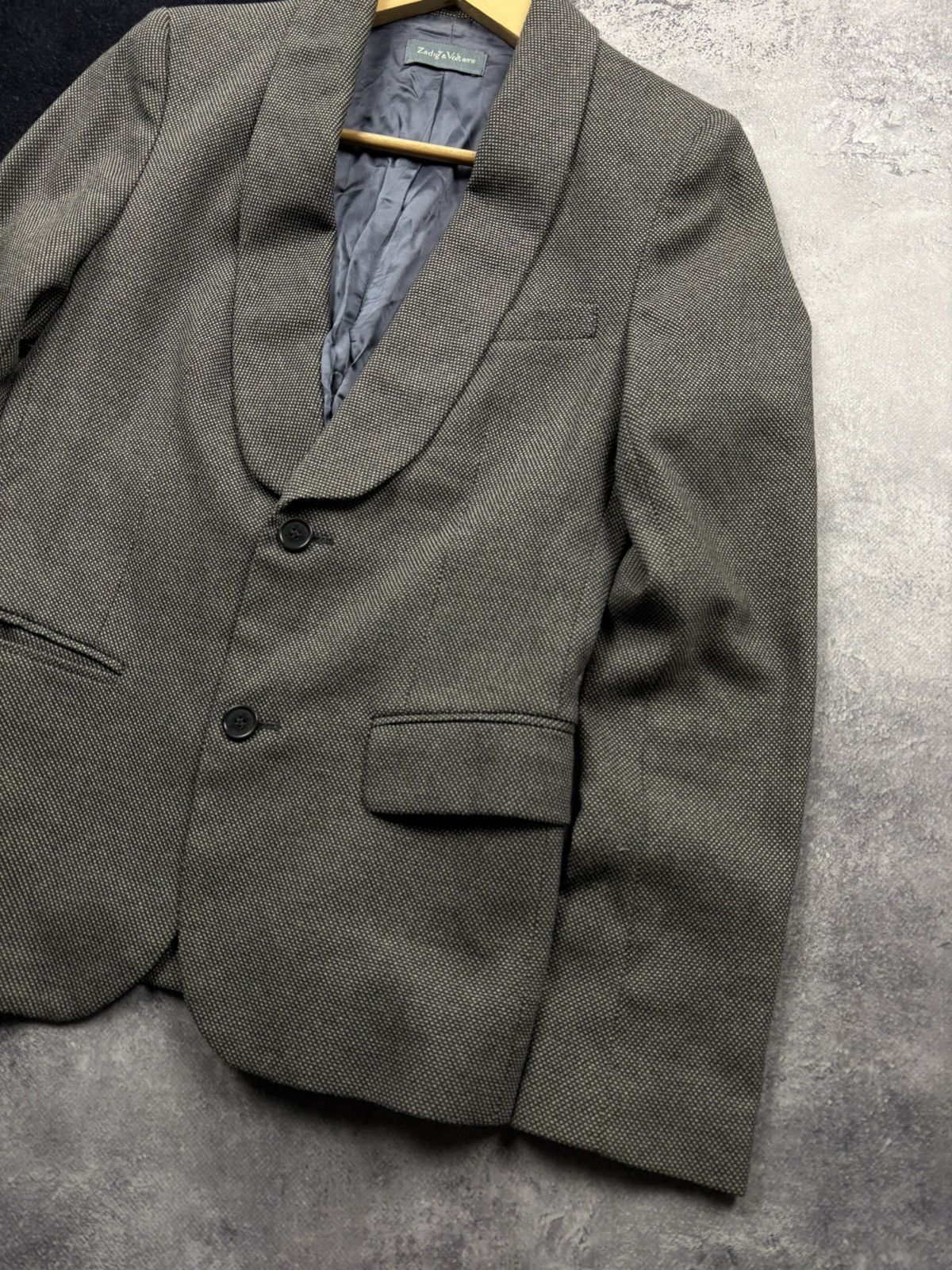 Zadig & Voltaire ZADIG&VOLTAIRE Vintage Viscose Blazer XS Woman Grey Luxury Size XS / US 0-2 / IT 36-38 - 2 Thumbnail