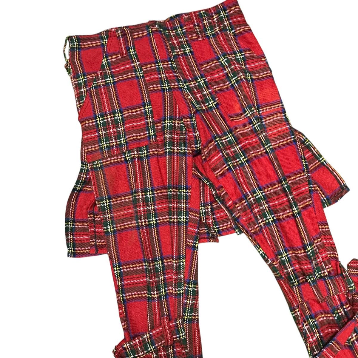 Seditionaries Sedittionaries punk red tartan bondage pants / made england Size US 33 - 3 Thumbnail