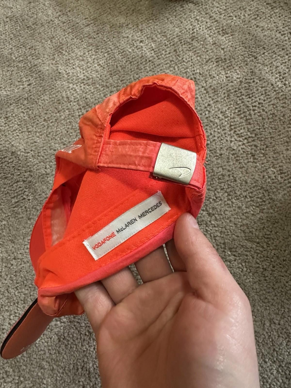 Malcolm McLaren Vodafone McLaren Mercedes Red 5 Panel Satin Strapback HatCap Size ONE SIZE - 6 Thumbnail