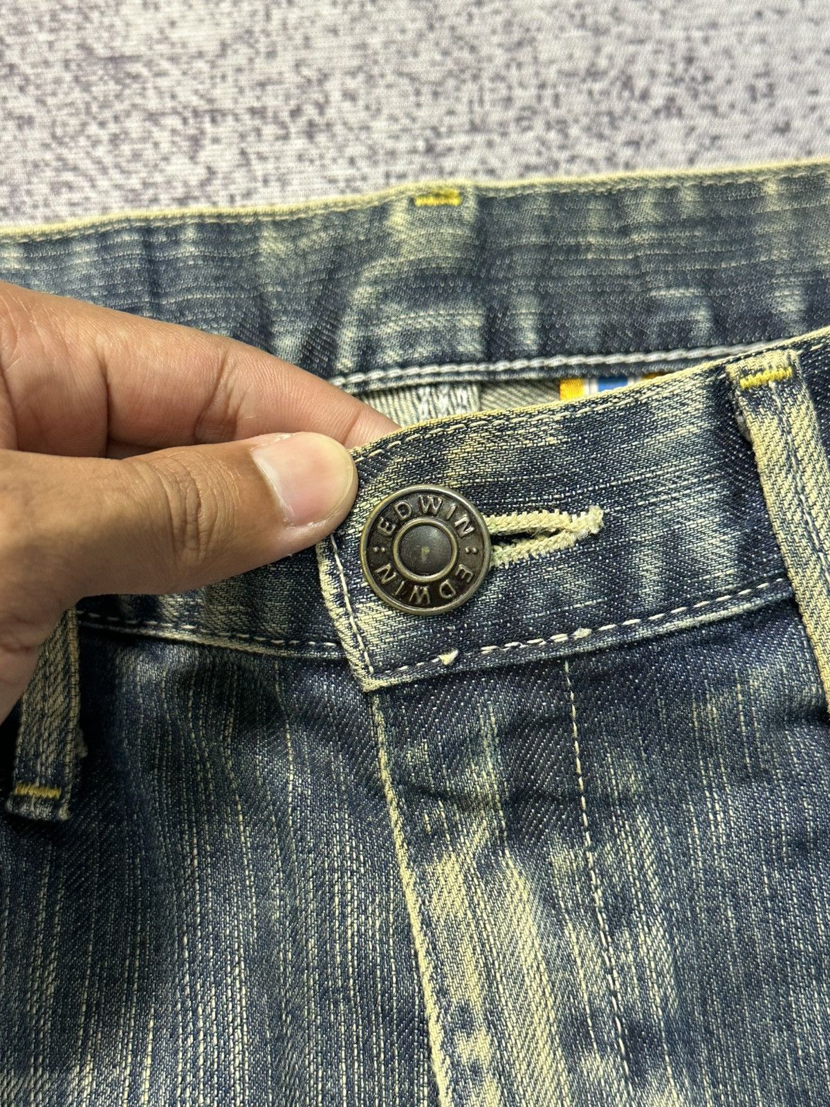 Kapital 2000s Edwin XV Function Curve Leg Mud Washed Jeans Size US 30 / EU 46 - 7 Thumbnail