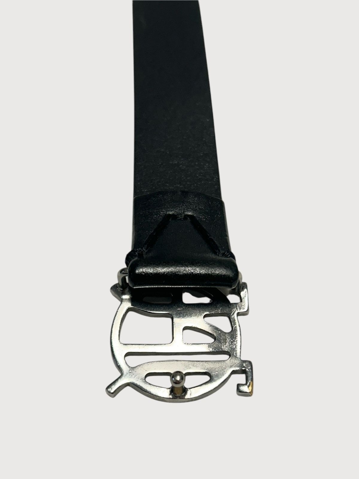 Jean Paul Gaultier "Orbit-Cage" Logo Leather Belt Size ONE SIZE - 2 Thumbnail