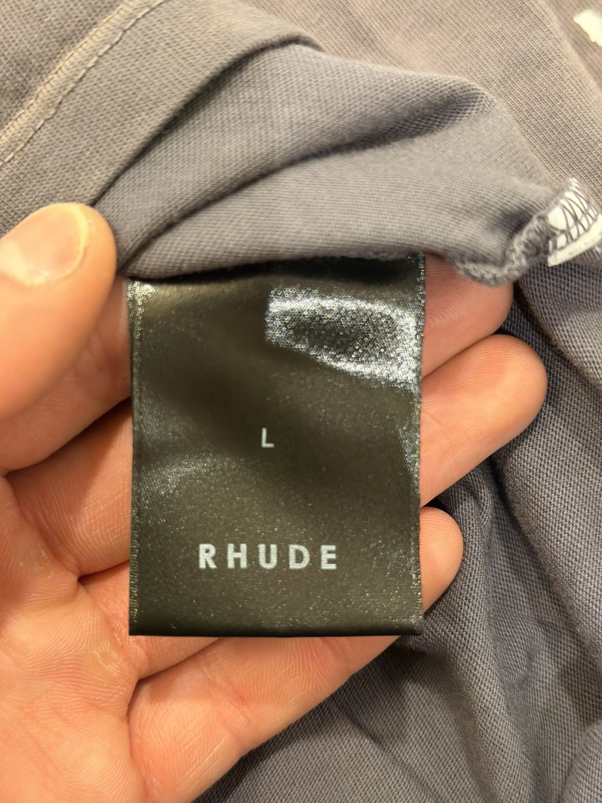 Rhude Rhude Dakar 91 LS Shirt - Vintage Grey Size US L / EU 52-54 / 3 - 4 Thumbnail