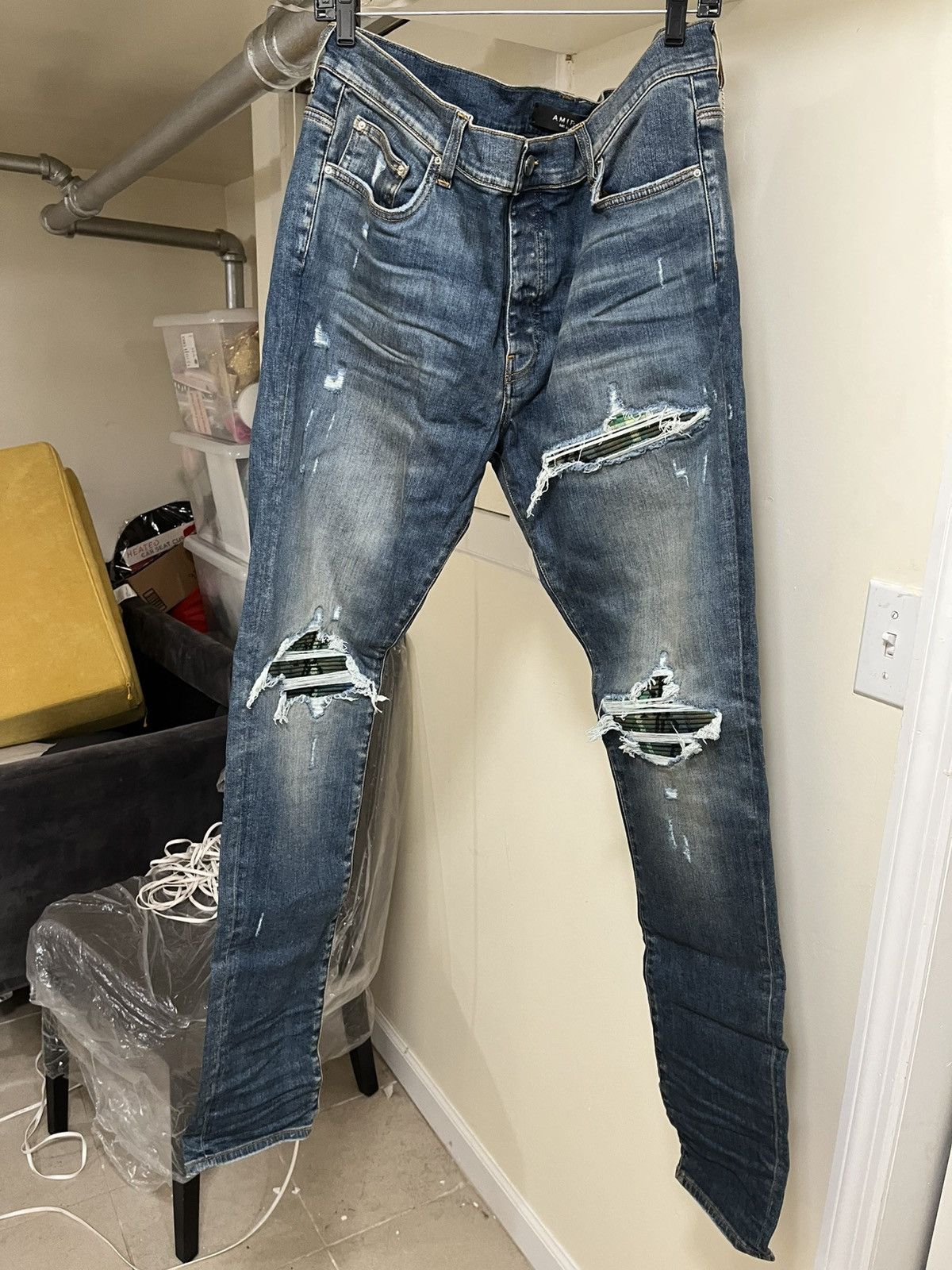 Amiri Amiri MX1 Plaid Jean Sz 38 Size US 38 / EU 54 - 8 Thumbnail