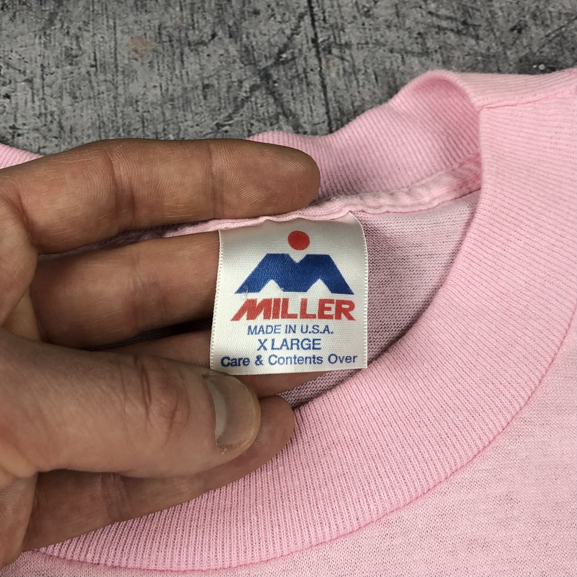 Vintage 1989 Las Vegas Puff Print Pink Tee Size US XL / EU 56 / 4 - 6 Thumbnail