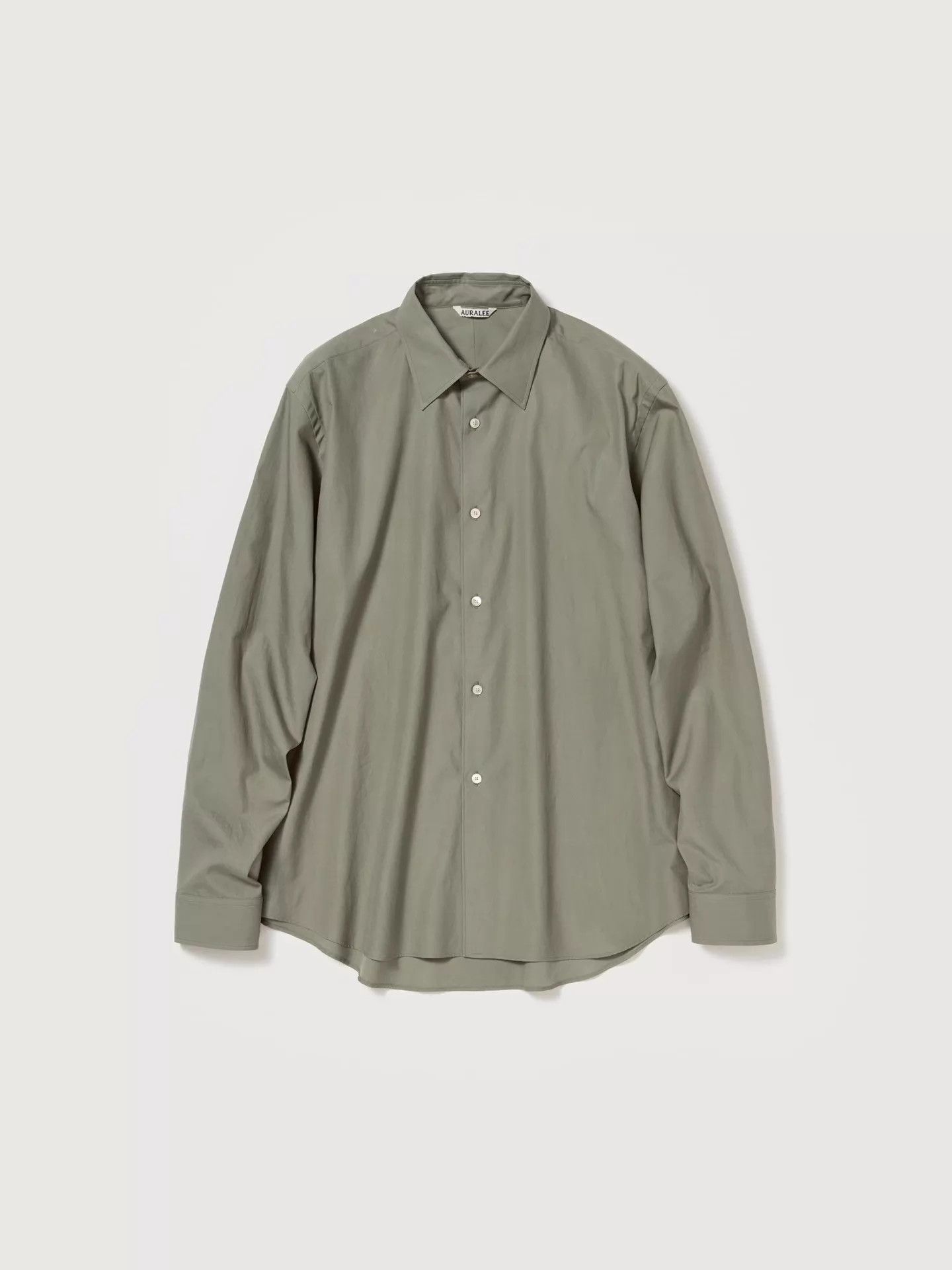 Auralee auralee 26SS WASHED FINX TWILL OLIVE SHIRT 4 Size US XL / EU 56 / 4 - 1 Thumbnail