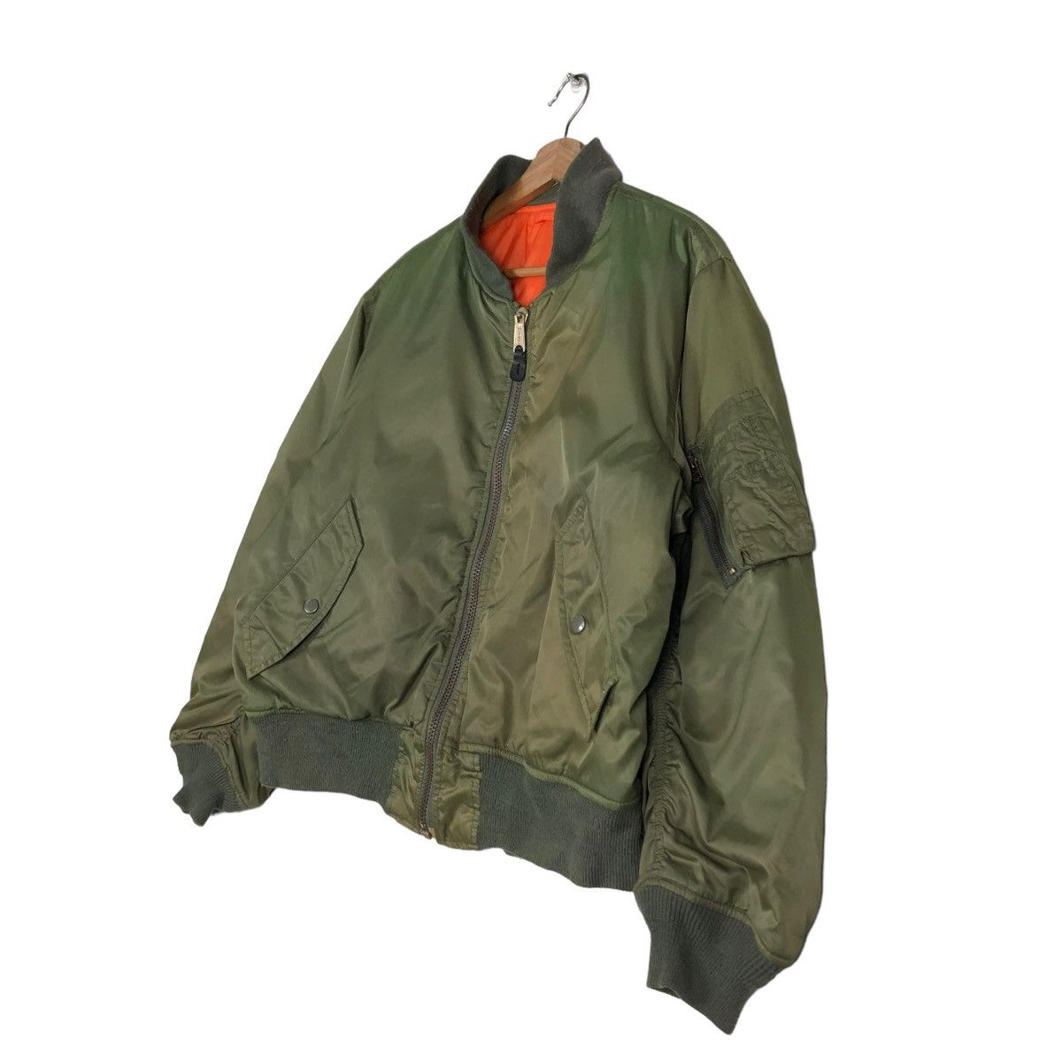 Japanese Brand 🔥RIOT RIOT VINTAGE BOMBER JACKET MA-1 REVERSIBLE MILITARY Size US M / EU 48-50 / 2 - 2 Thumbnail