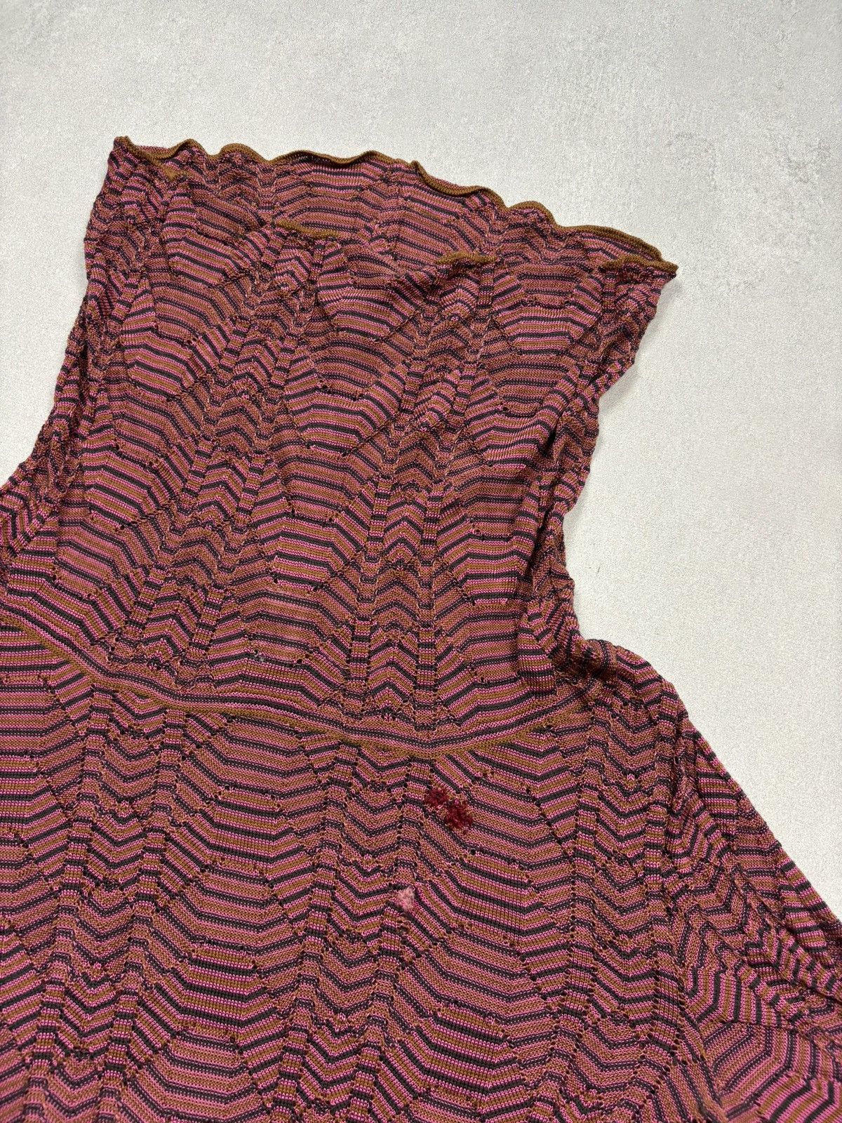 Missoni M Missoni Multicolor Zigzag Knit Sweater Tunic Long Sleeve Size S / US 4 / IT 40 - 8 Thumbnail