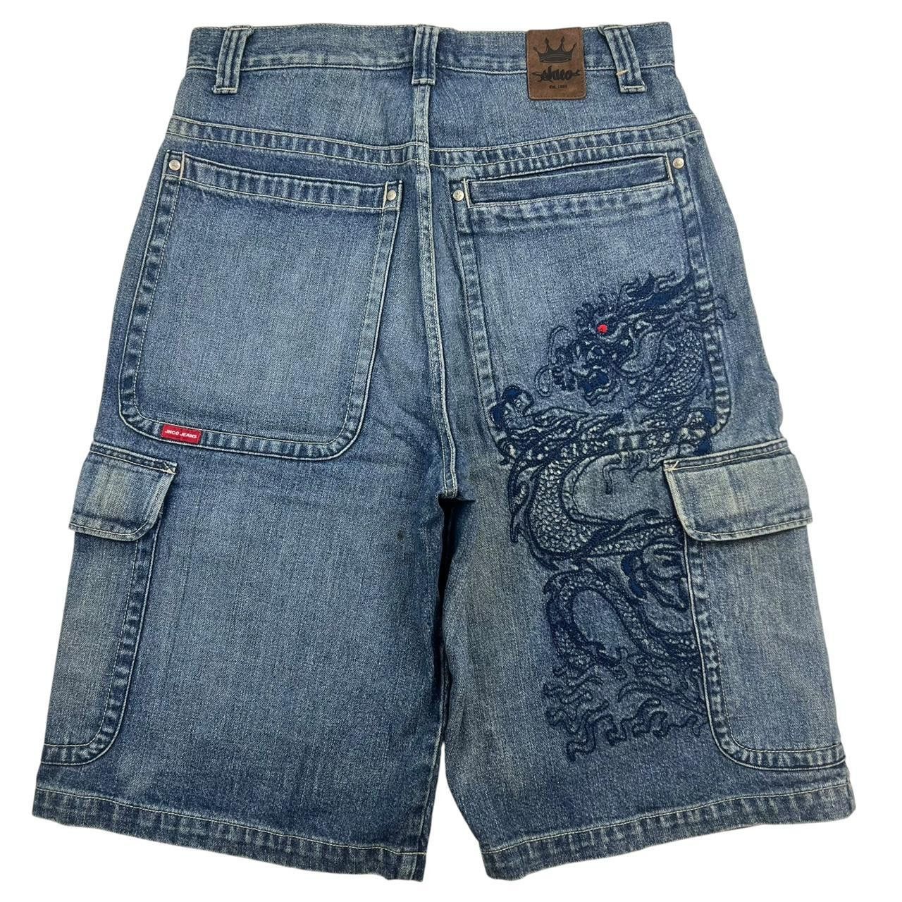 JNCO Vintage Jnco Dragon Baggy Denim Cargo Shorts Jorts Waist 32 Size US 32 / EU 48 - 1 Thumbnail