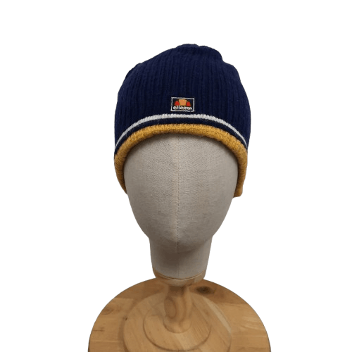 Ellesse 🏔 Vintage ellesse center logo stripes pull on beanie hat Size ONE SIZE - 1 Thumbnail