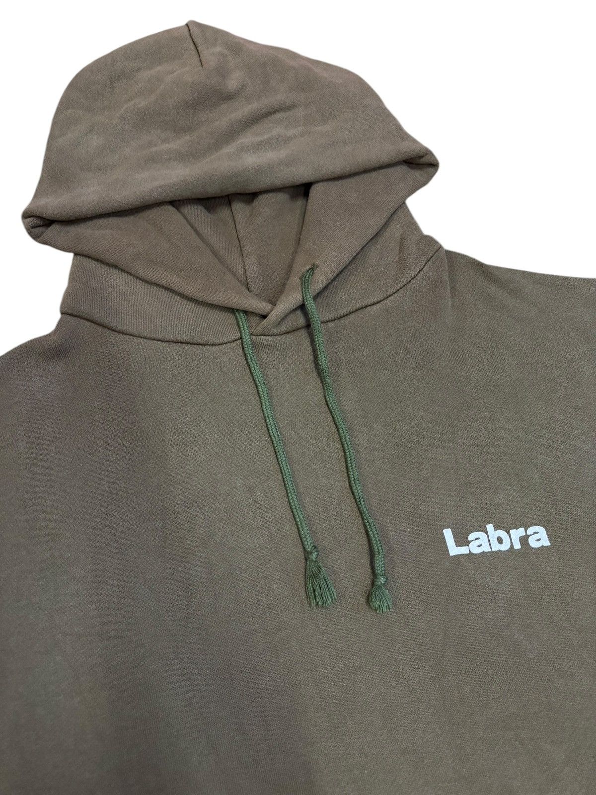 Japanese Brand 90s Vtg LABRA Printed Big Logo Faded Heavyweight Hoodie Size US M / EU 48-50 / 2 - 6 Thumbnail