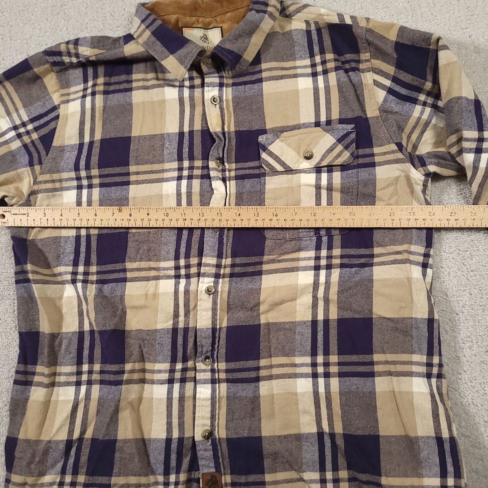 Vintage VINTAGE Legendary Whitetails Flannel Shirt Mens XL Beige Plaid Western Shirt Button-Up Collared Long Sleeve Size US XL / EU 56 / 4 - 3 Thumbnail