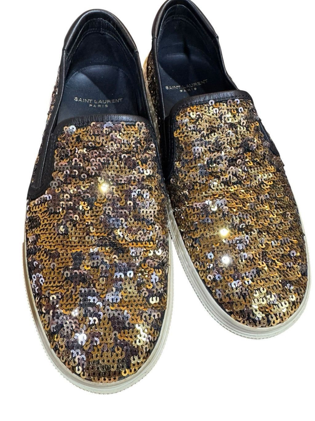 Saint Laurent Paris Saint Laurent Sequin Skate Sneakers in Box 6.5 US Size US 6.5 / IT 36.5 - 1 Thumbnail