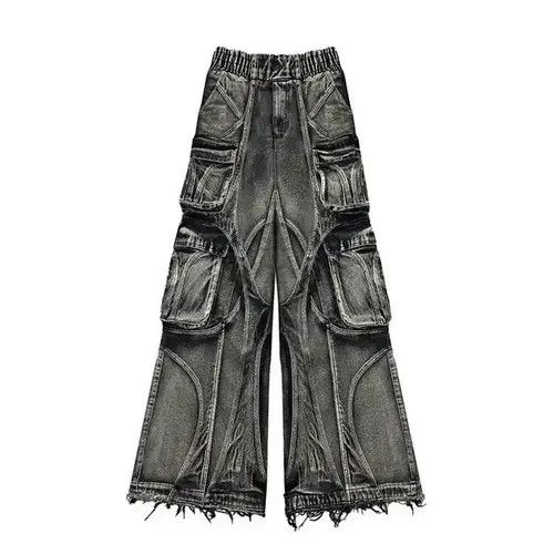 VIBE Retro Style Distressed Baggy Jeans Size US 29 - 1 Thumbnail
