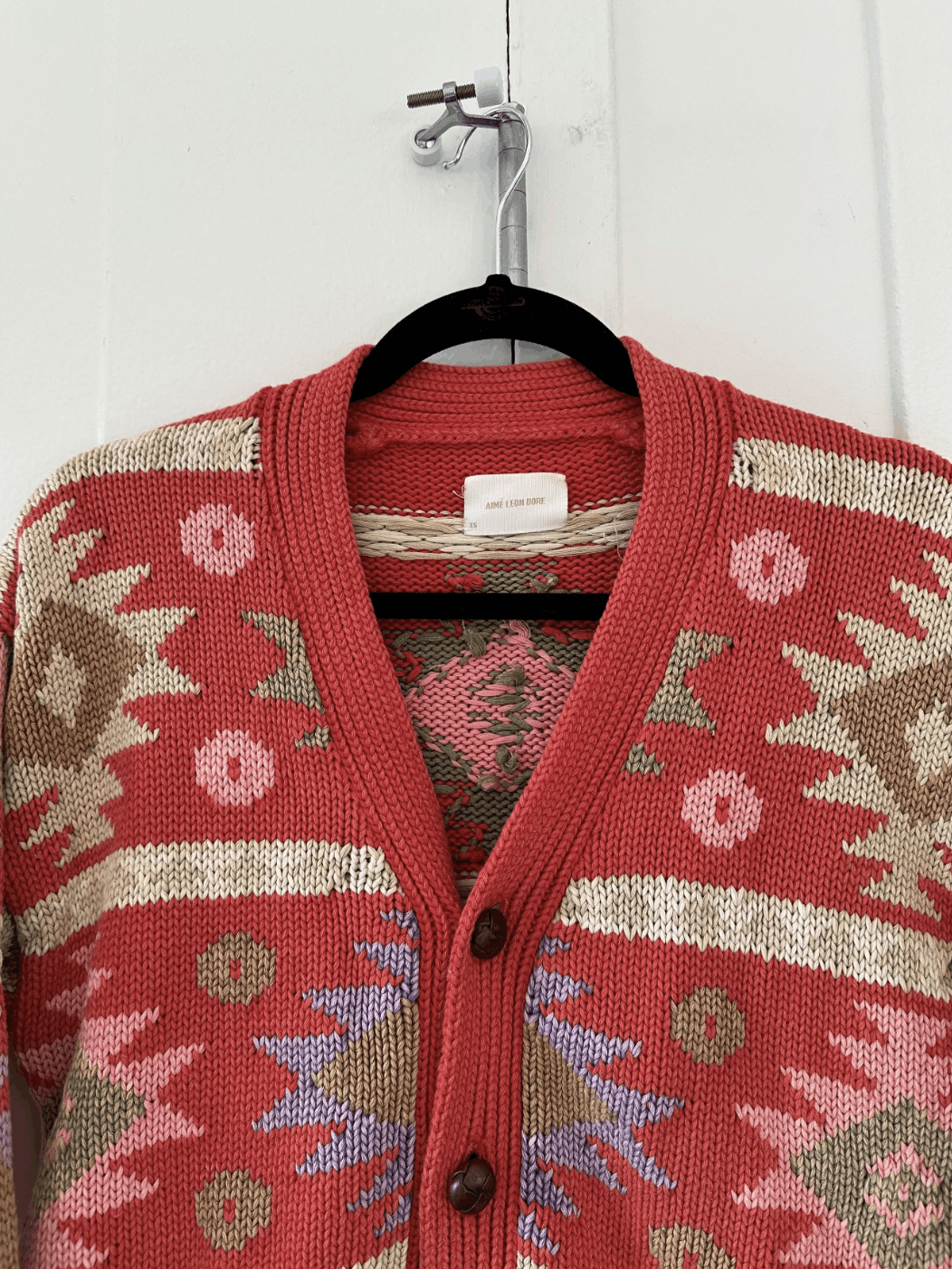 Aime Leon Dore Aime Leon Dore Geometric Knit Cardigan Size US XS / EU 42 / 0 - 3 Thumbnail