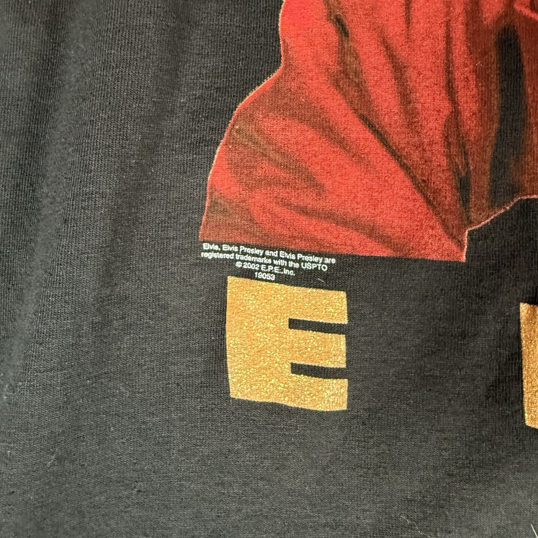 Vintage VINTAGE Elvis Presley Graphic T-Shirt Men L Slim Fit Black 2000s Y2K Music Size US L / EU 52-54 / 3 - 2 Thumbnail