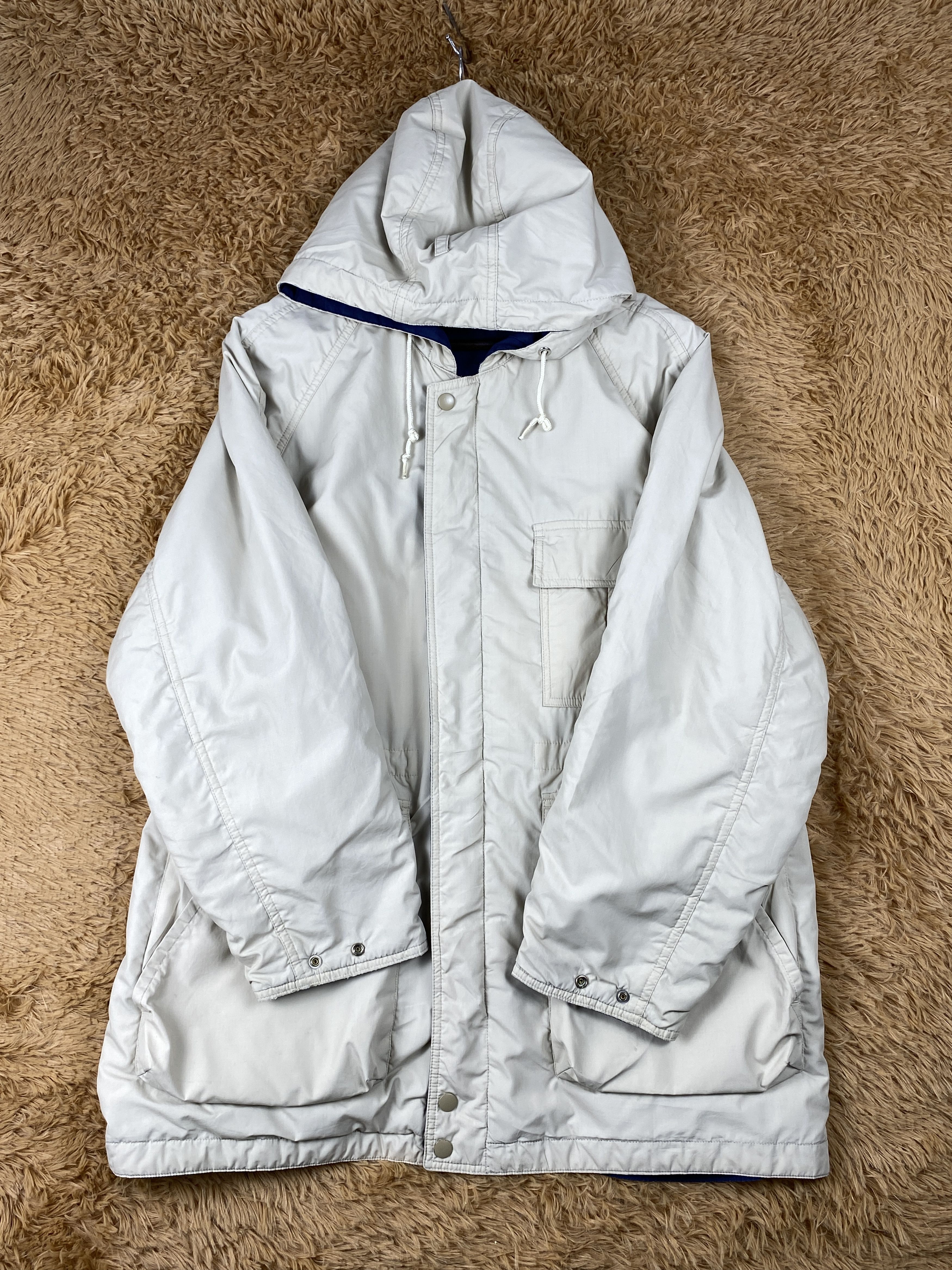 Japanese Brand Vintage Mikebirnies Hoodie Reversible Jacket J1851 Size US L / EU 52-54 / 3 - 4 Thumbnail
