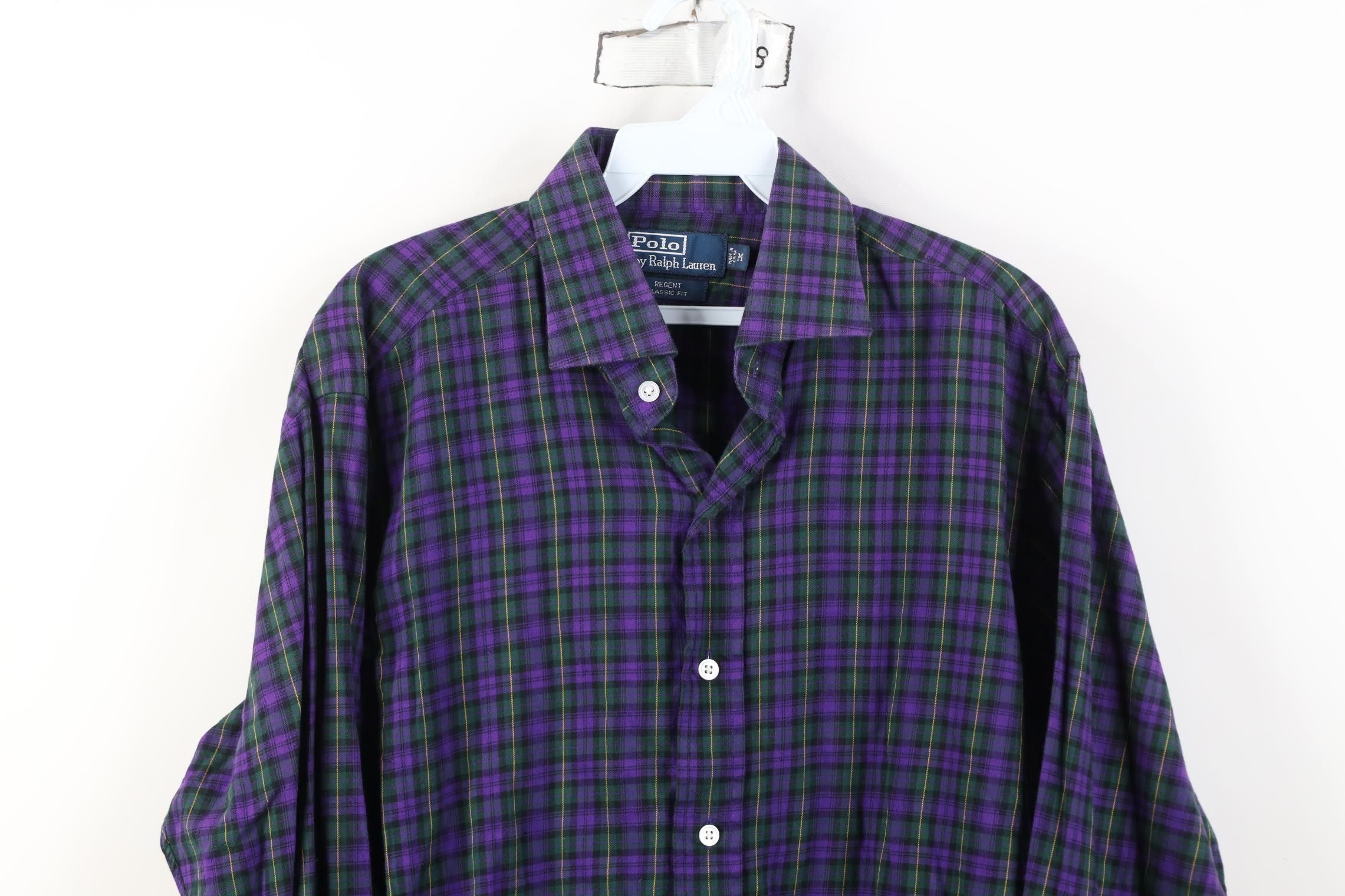 Polo Ralph Lauren Vintage 90s Ralph Lauren Fit Flannel Button Shirt Plaid Size US M / EU 48-50 / 2 - 2 Thumbnail