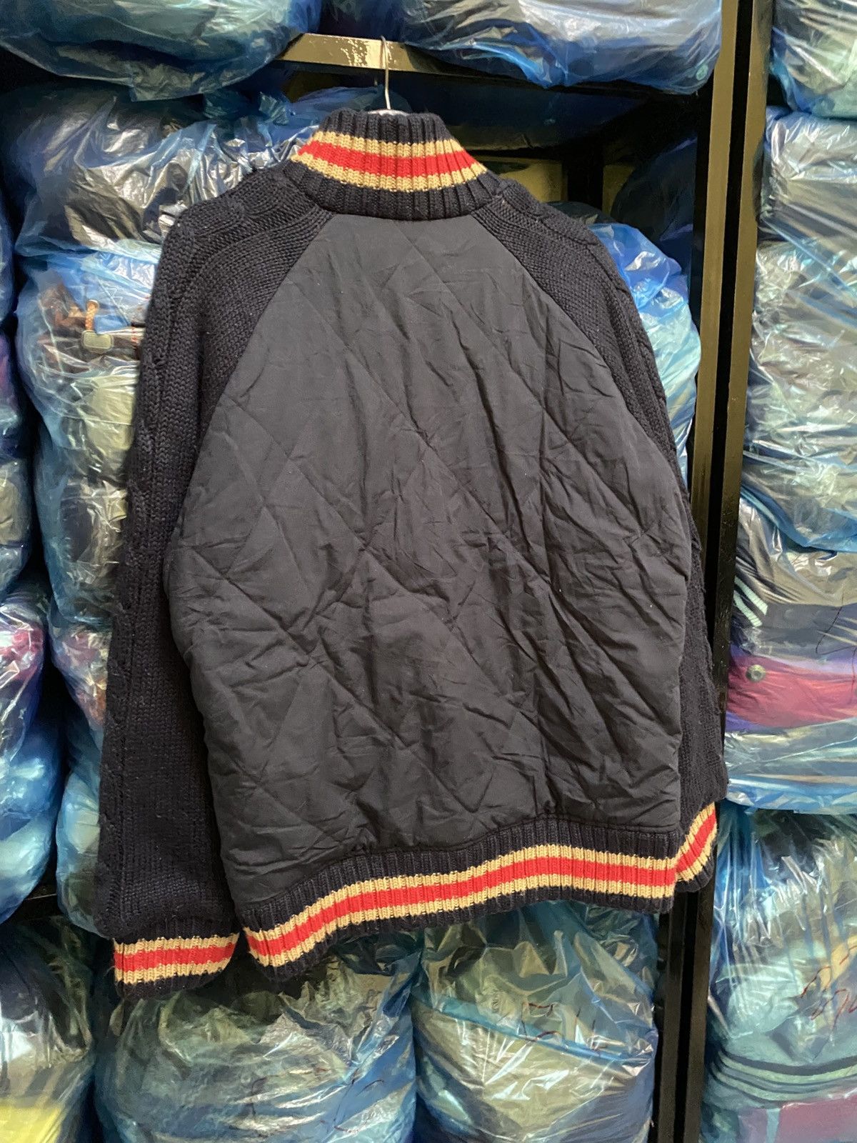 Vans VINTAGE Y2K VANS QUILTED SLEEVE KNIT JACKET Size US M / EU 48-50 / 2 - 12 Thumbnail