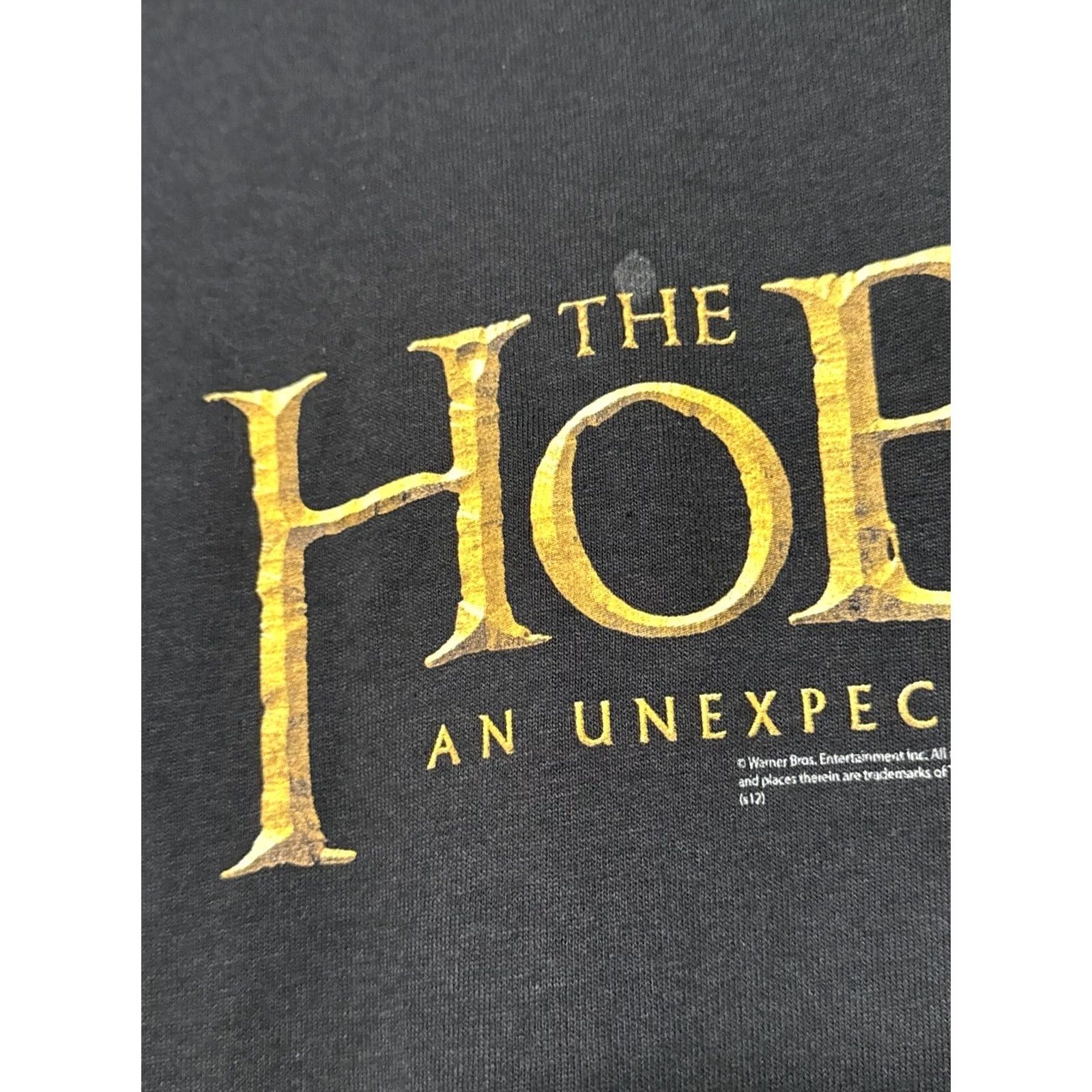 Delta Delta The Hobbit Unexpected Journey T Shirt Movie Crew Neck Short Sleeve Black Cotton Knit Regular Size L Men Clothing Size US L / EU 52-54 / 3 - 2 Thumbnail