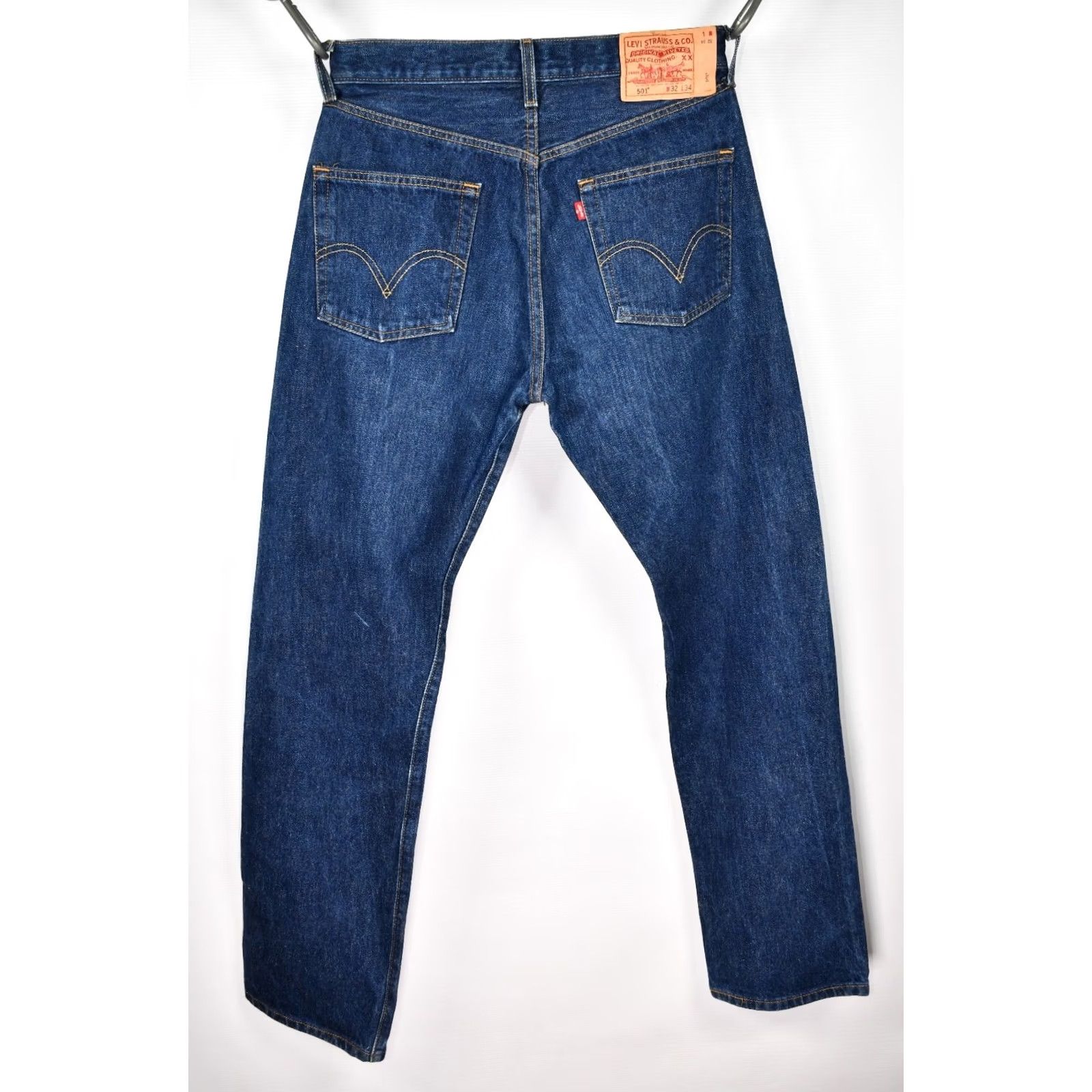 Levi's VINTAGE Levi's 501 Jeans Men Regular 32x34 Blue Denim 100% Cotton Straight 5-Pocket 80s Theme Size US 32 / EU 48 - 3 Thumbnail