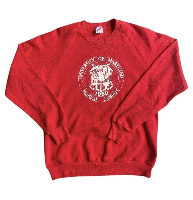 Jerzees × Vintage Vintage University Of Maryland Sweater Size US XL / EU 56 / 4 - 1 Thumbnail