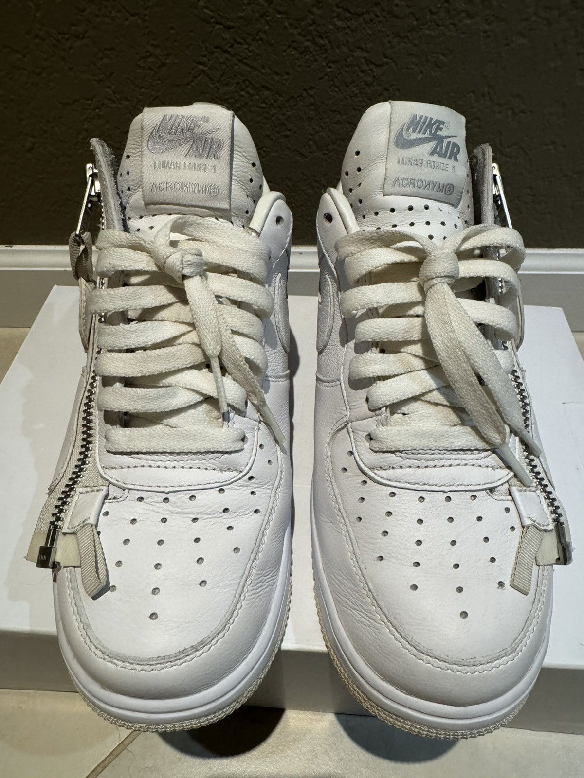 Acronym × Nike Acronym x Nike Lunar Air Force One 7.5 White Zipper Shoes Size US 7.5 / EU 40-41 - 5 Thumbnail