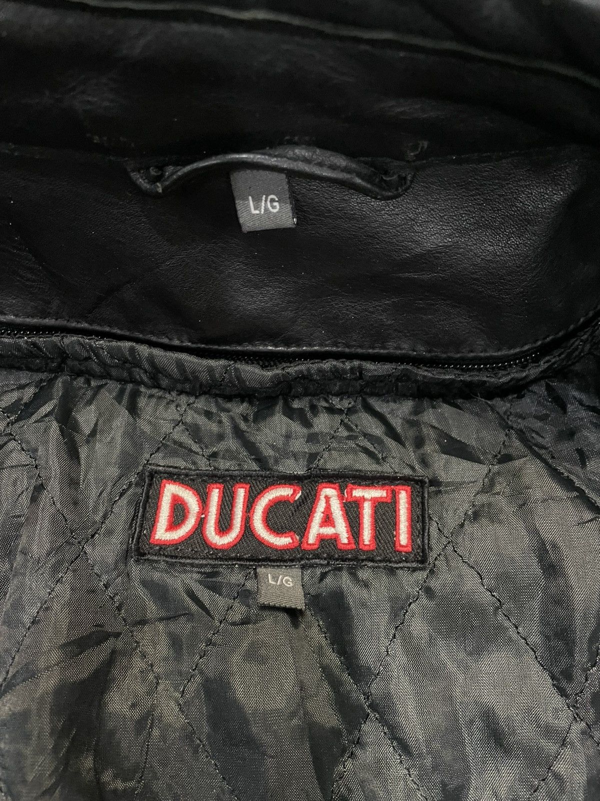 Ducati Vintage Ducati Meccanica Bologna Leather Motorcycle Jacket Size US L / EU 52-54 / 3 - 13 Thumbnail