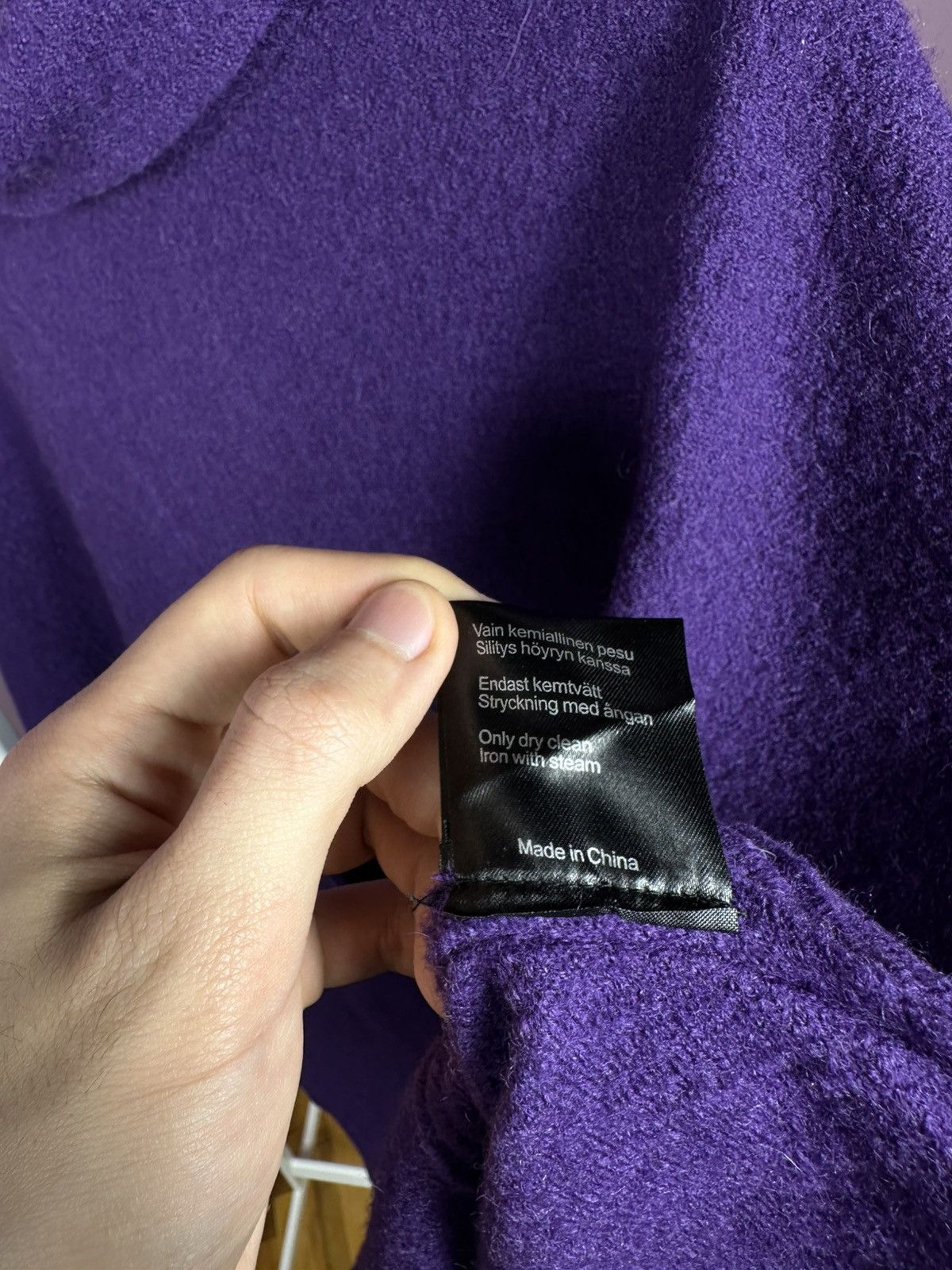 Marimekko Marimekko Mika Piirainen Wool Poncho Cape Coat Turtleneck Size ONE SIZE - 12 Thumbnail