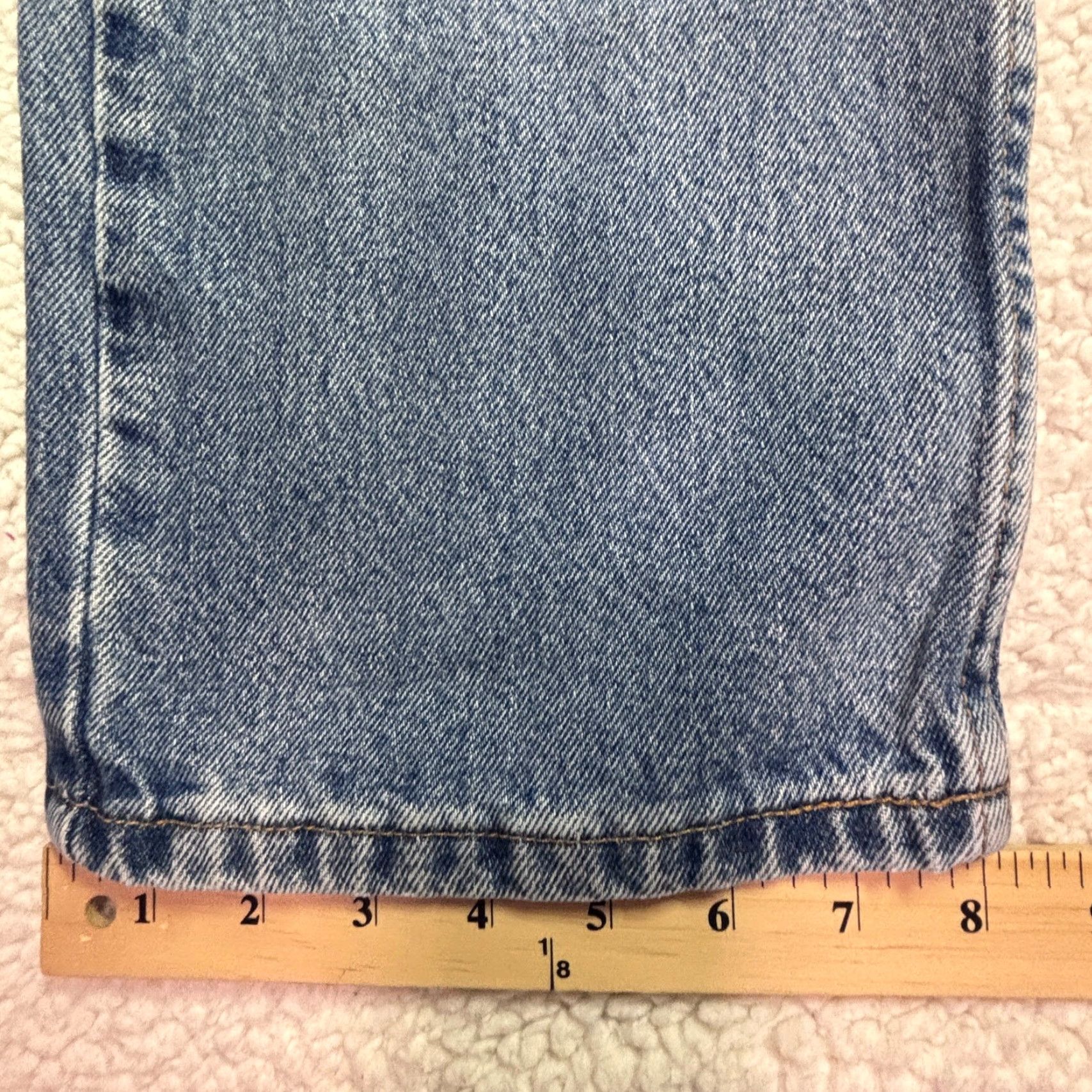 Levi's Levi's 505 Jeans Mens 36x30 Blue Regular Fit Straight Leg Denim Made in USA Size US 36 / EU 52 - 4 Thumbnail