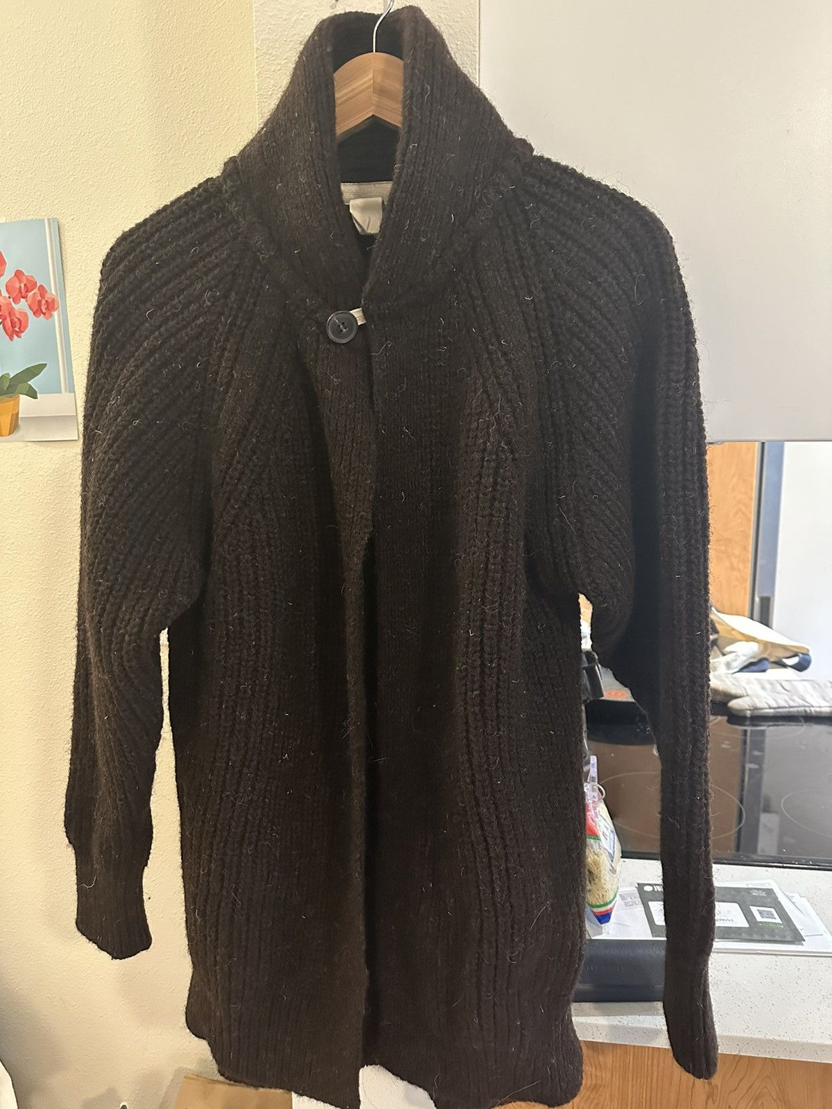 Jan Jan Van Essche O Project Heavy Wool Cardigan Size US S / EU 44-46 / 1 - 2 Thumbnail